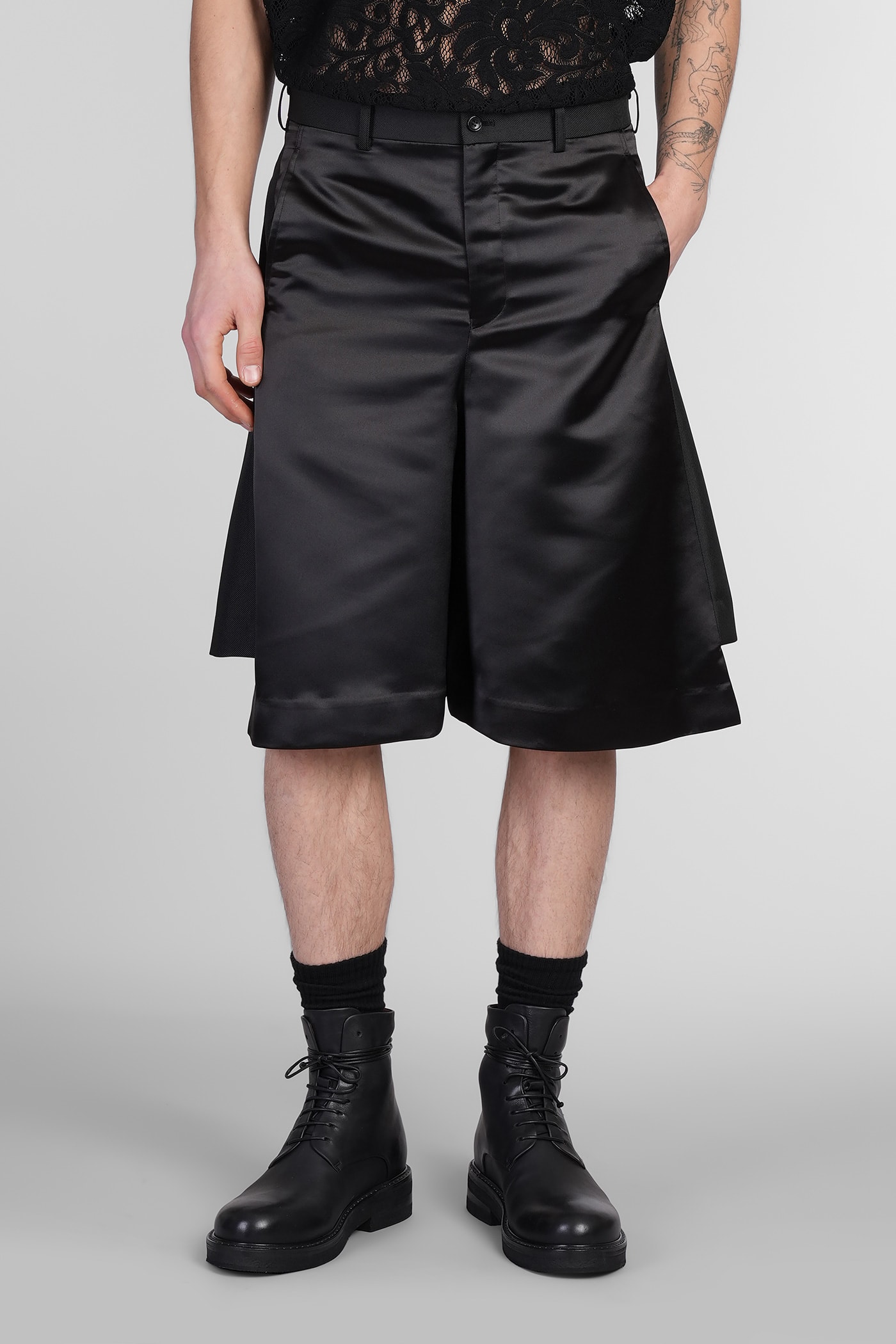 Shorts In Black Polyester