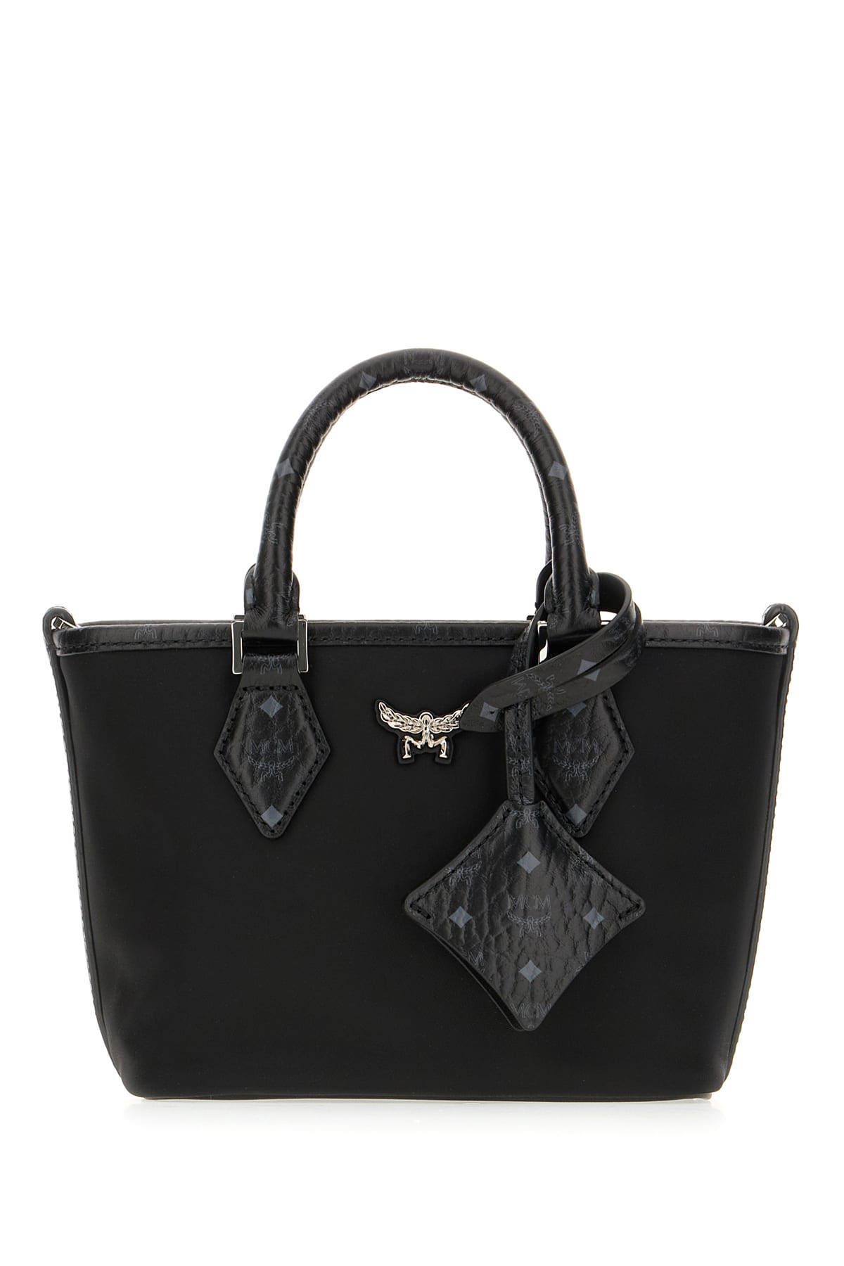 Black Nylon Mini Aren Handbag