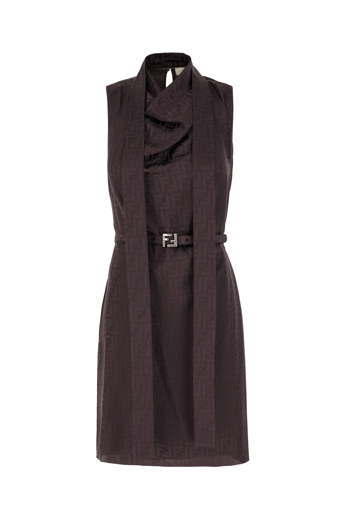 Fendi Aubergine Silk Dress