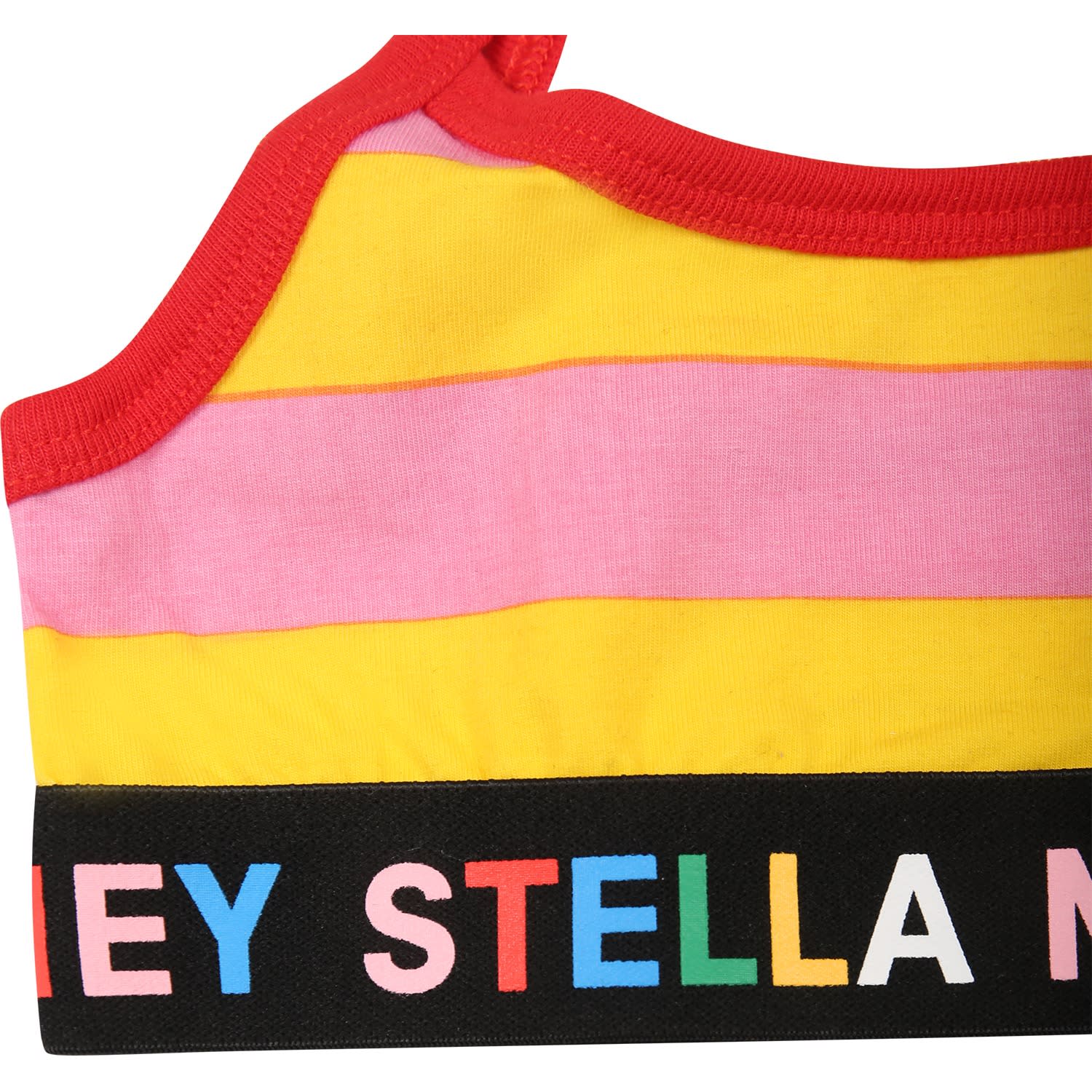 Stella Mccartney Multicolor Bra Set For Girlwith Logo In Multicolor