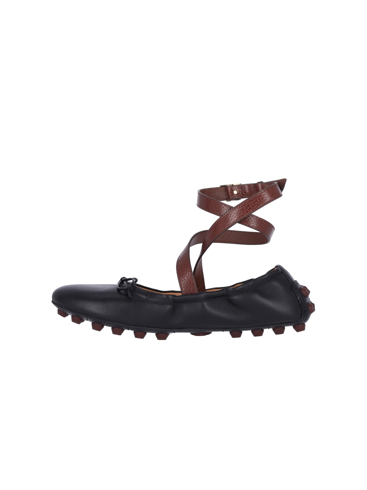 Shop Tod's Gommino Ballet Flats In Black