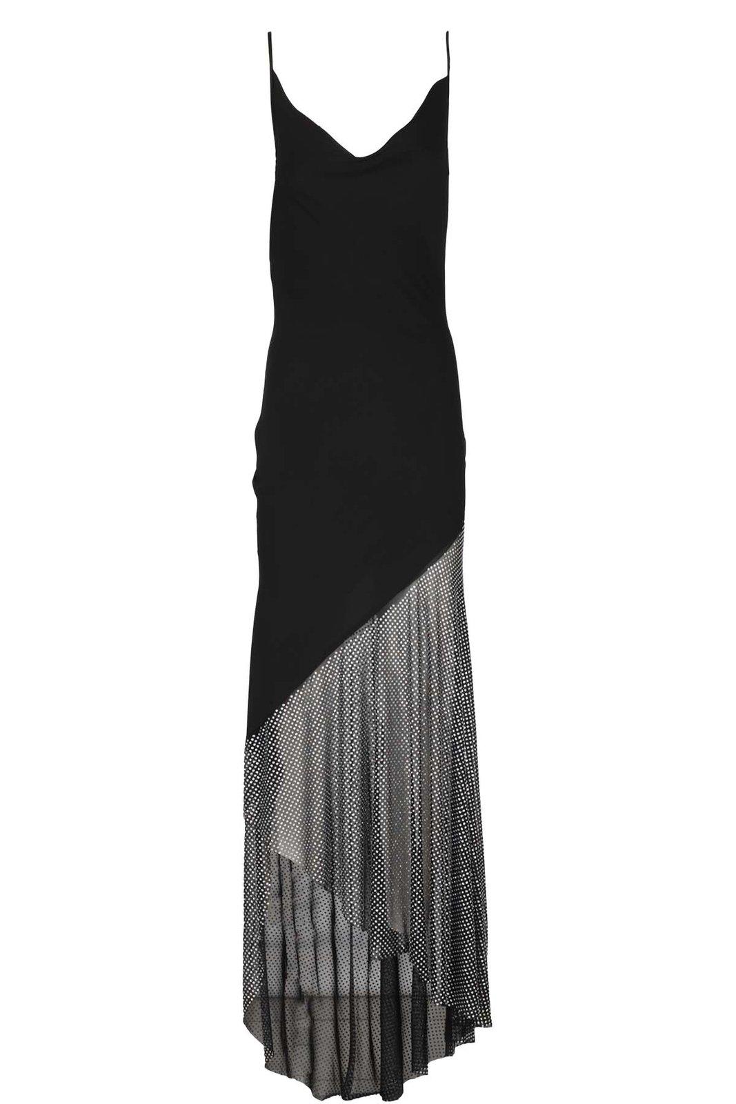 Shop Giuseppe Di Morabito Asymmetric Maxi Dress In Black