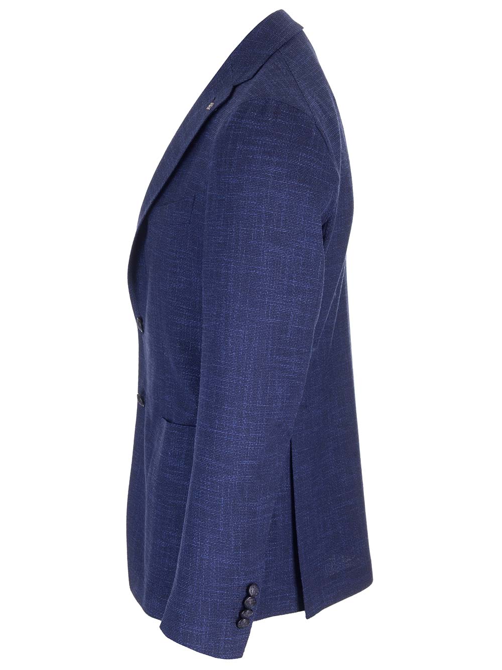 Shop Tagliatore Montecarlo Jacket In Wool And Silk In Blue