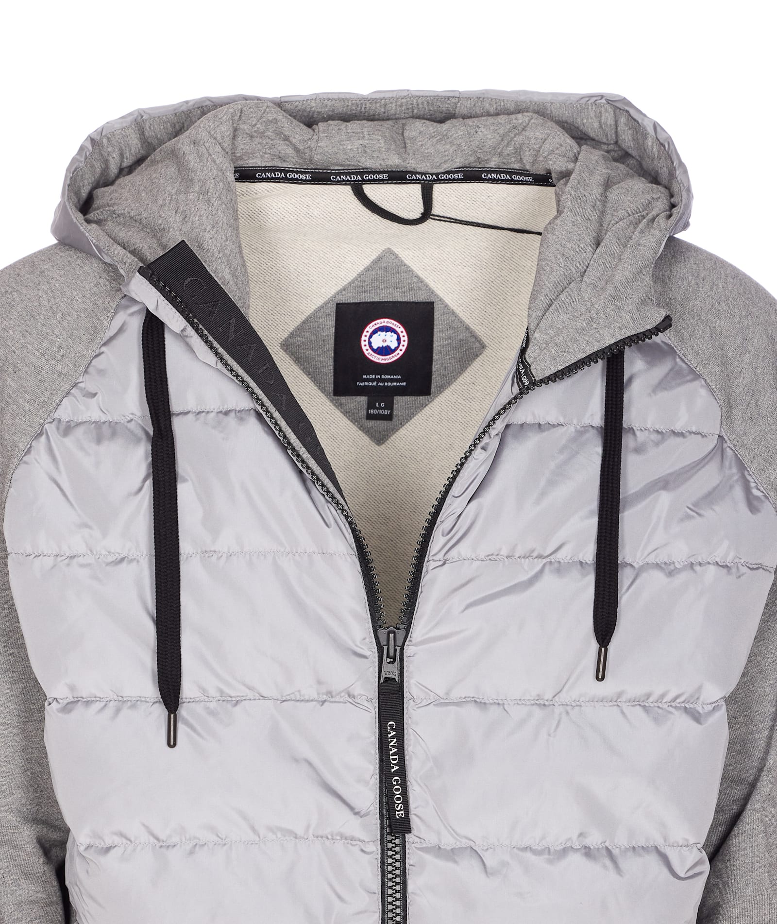 Canada Goose Men Hybridge Huron Zipped Hoodie In Gray