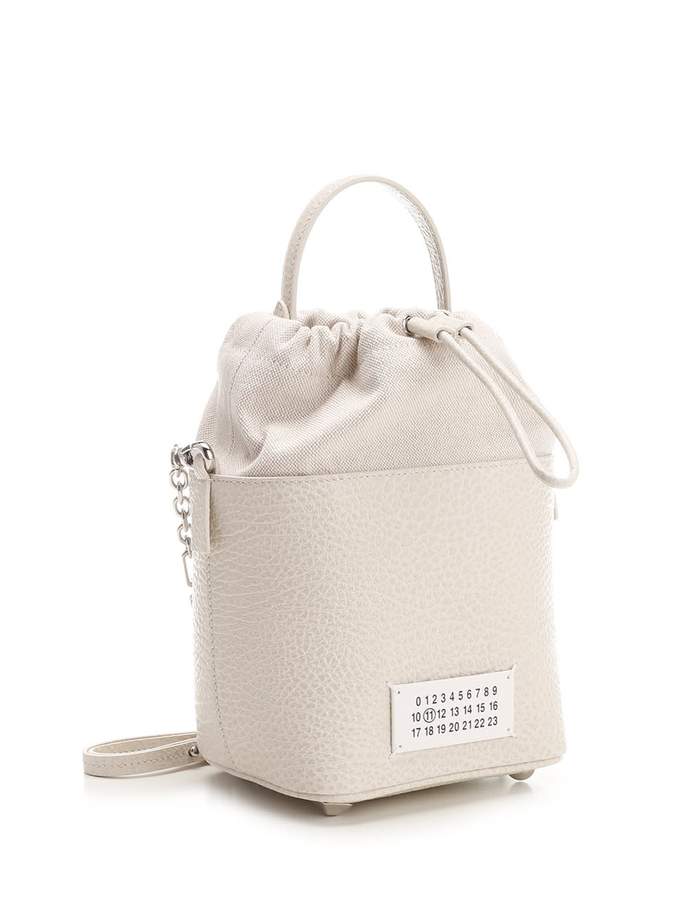 Shop Maison Margiela Bucket Bag In Grey