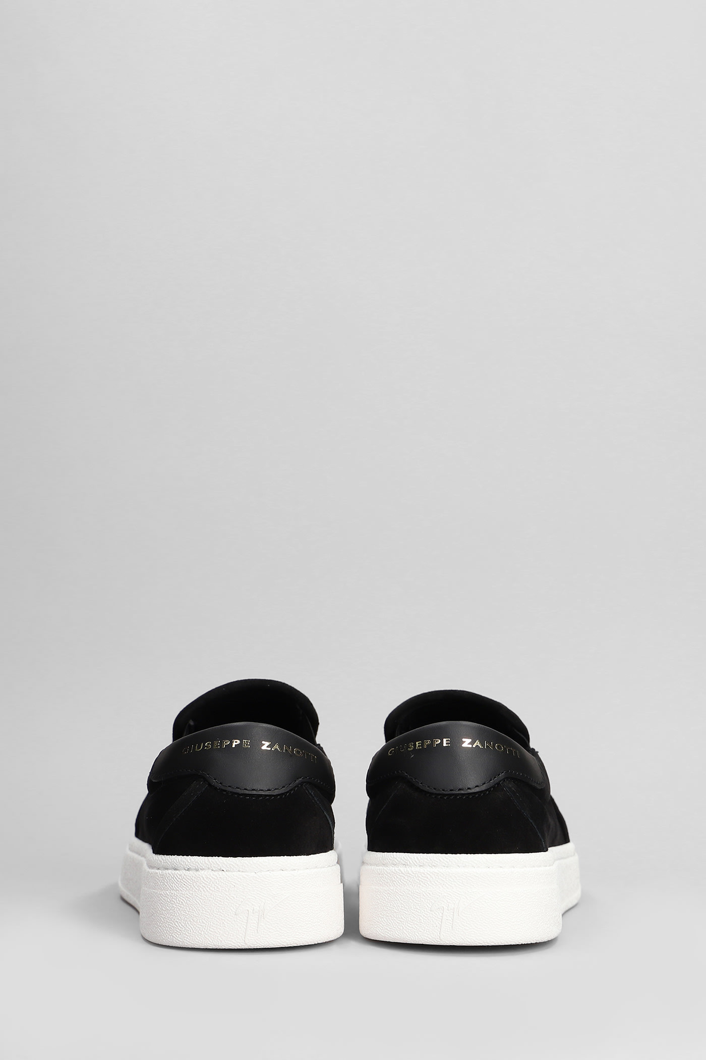 Shop Giuseppe Zanotti Sneakers In Black Suede