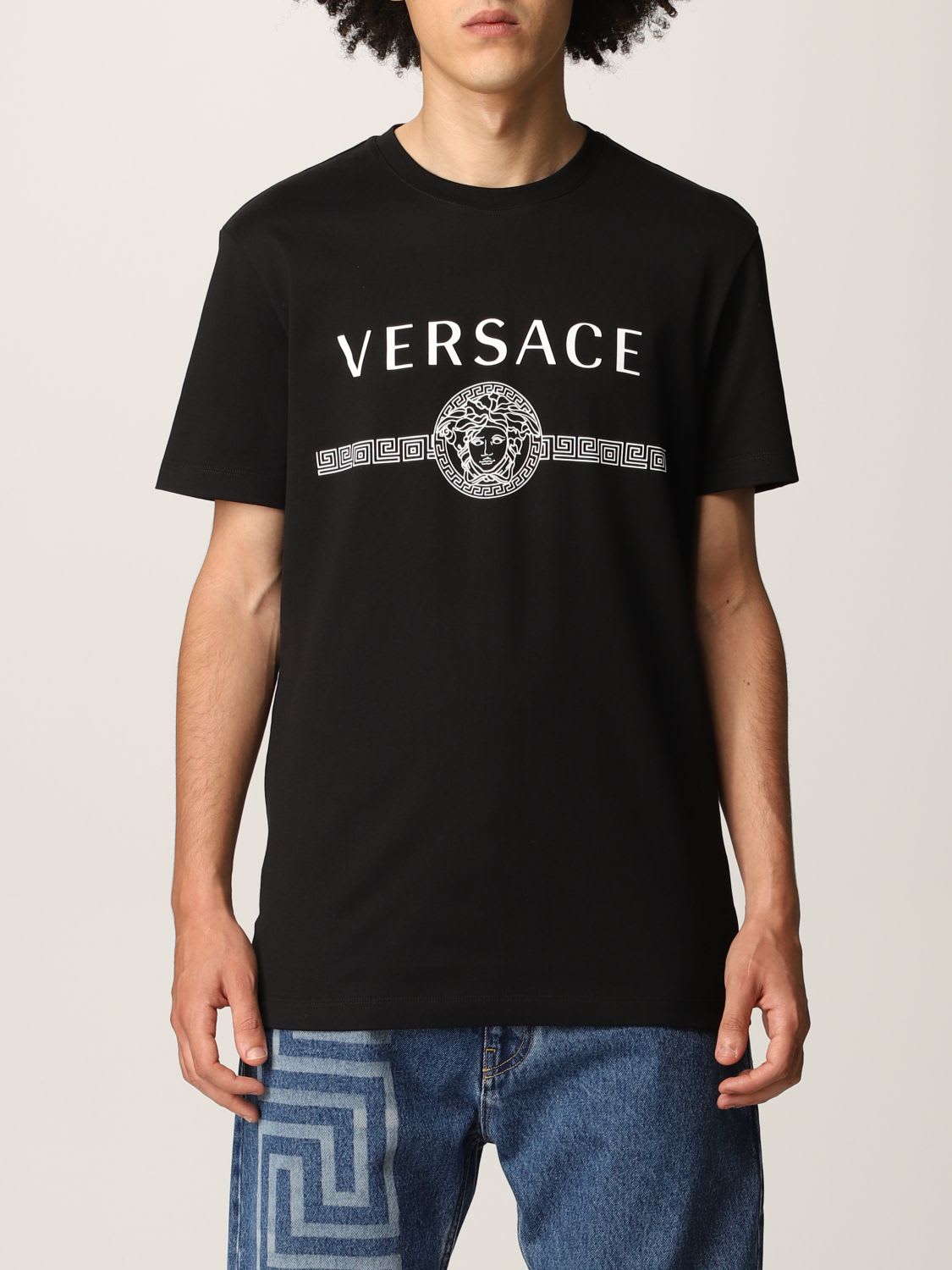 Versace T-shirt Versace Cotton T-shirt With Medusa