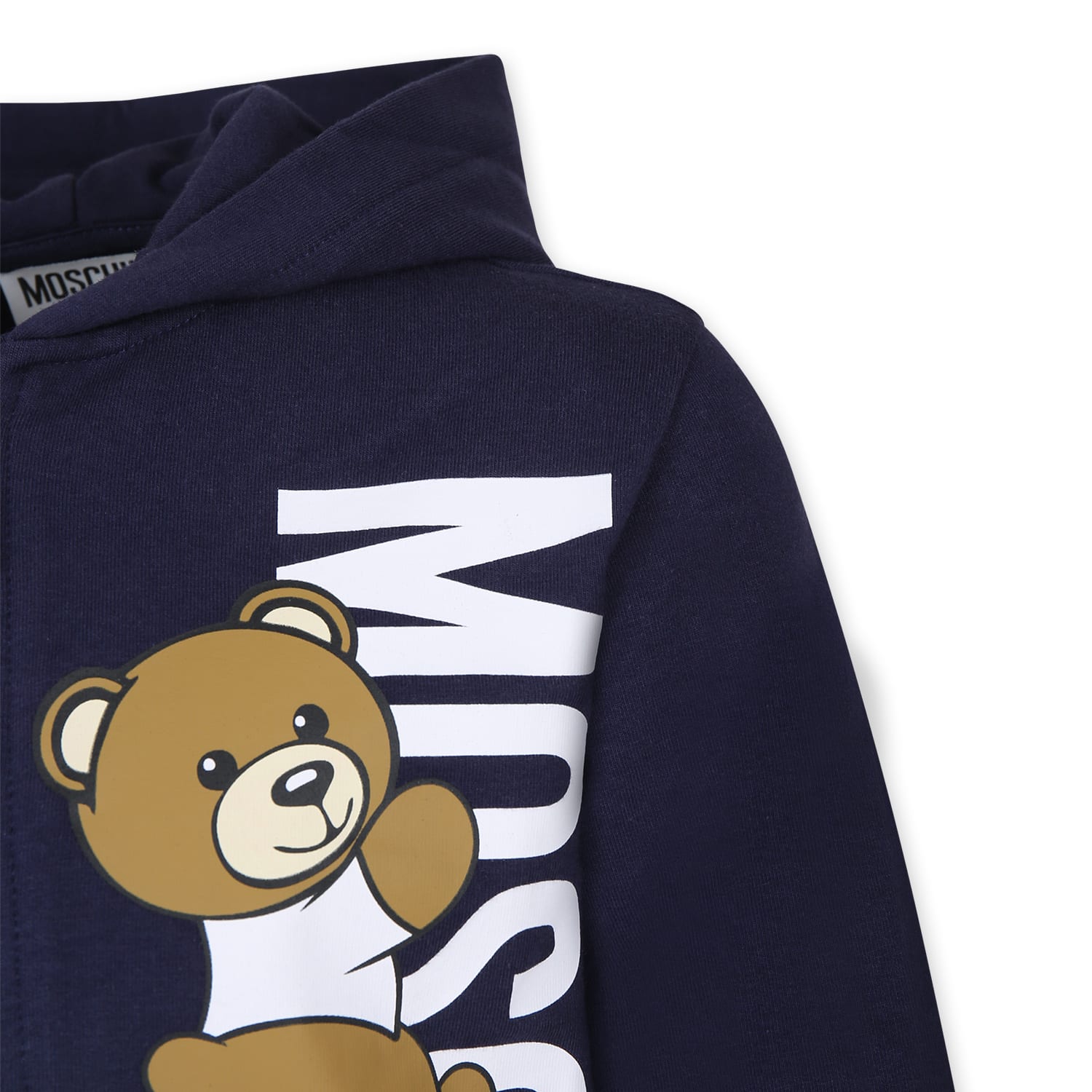 Shop Moschino Blue Suit For Boy With Teddy Bear