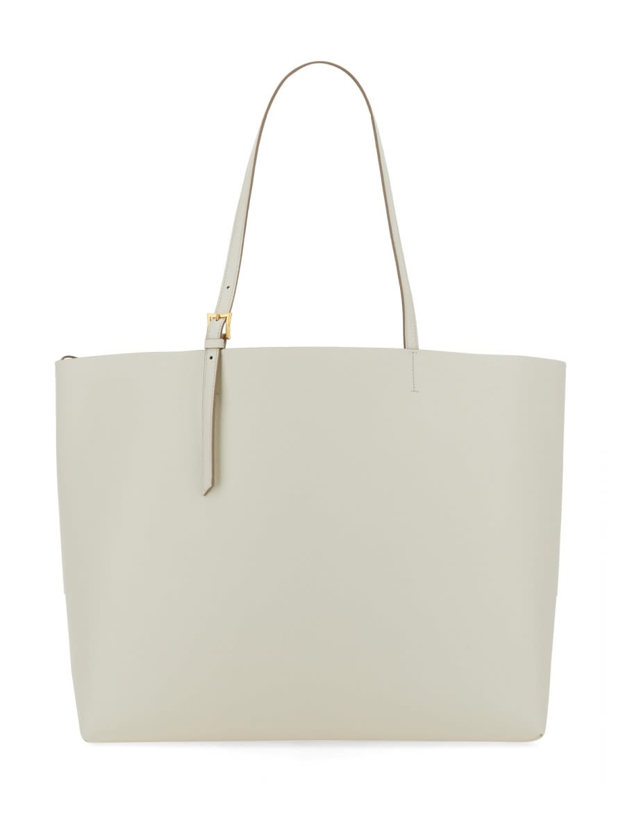 Shop Mcm Shopping Bag Himmel Large In White