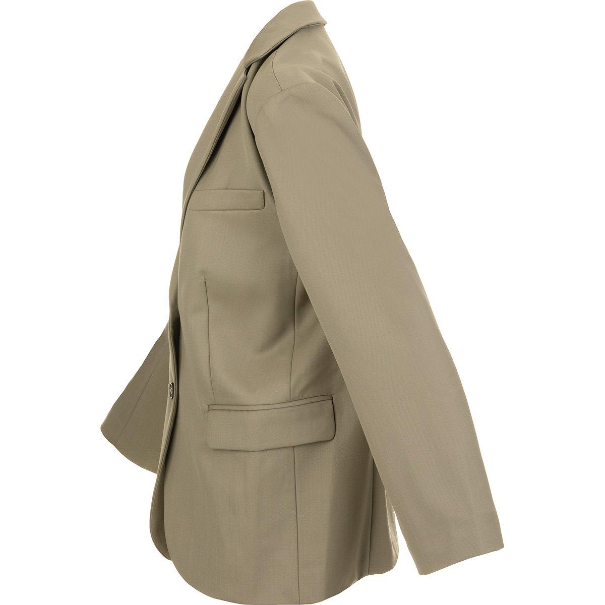 Anine Bing Quinn Buttoned Oversize Blazer In Green