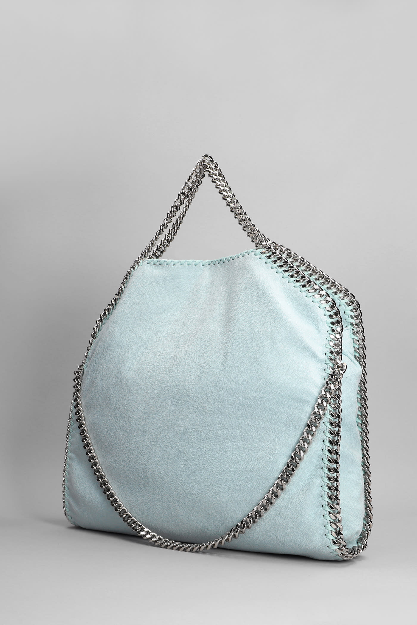 Shop Stella Mccartney Tote In Cyan Polyester