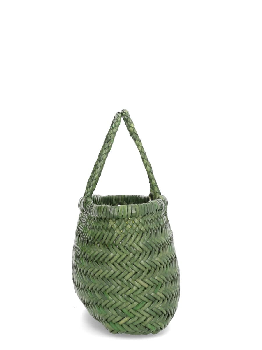 Dragon Diffusion Woven Tote Bag Dual Handles In Green