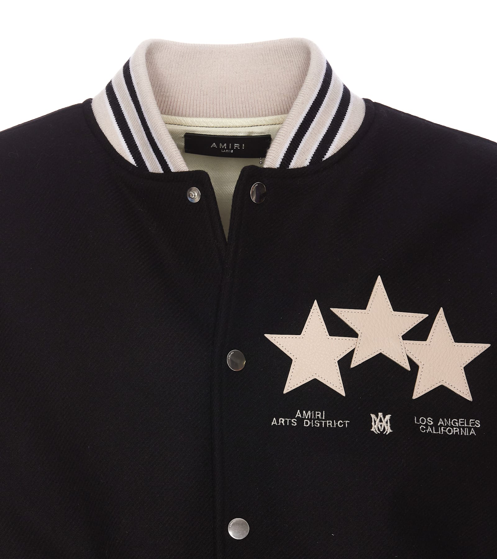 Shop Amiri Stars Varsity Bomber In Black