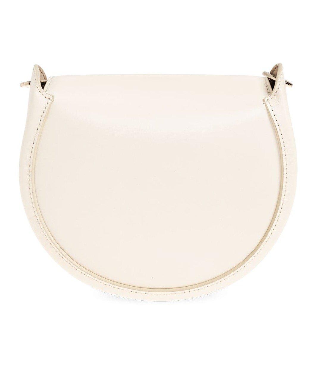 Shop Chloé Arlene Logo Printed Crossbody Bag In Bianco