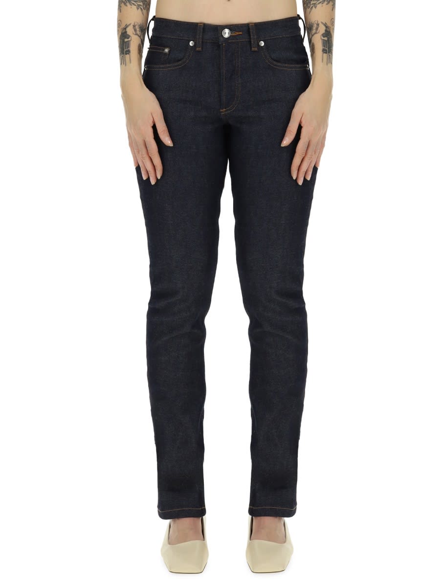 Shop Apc Petit Standard Jeans In Denim