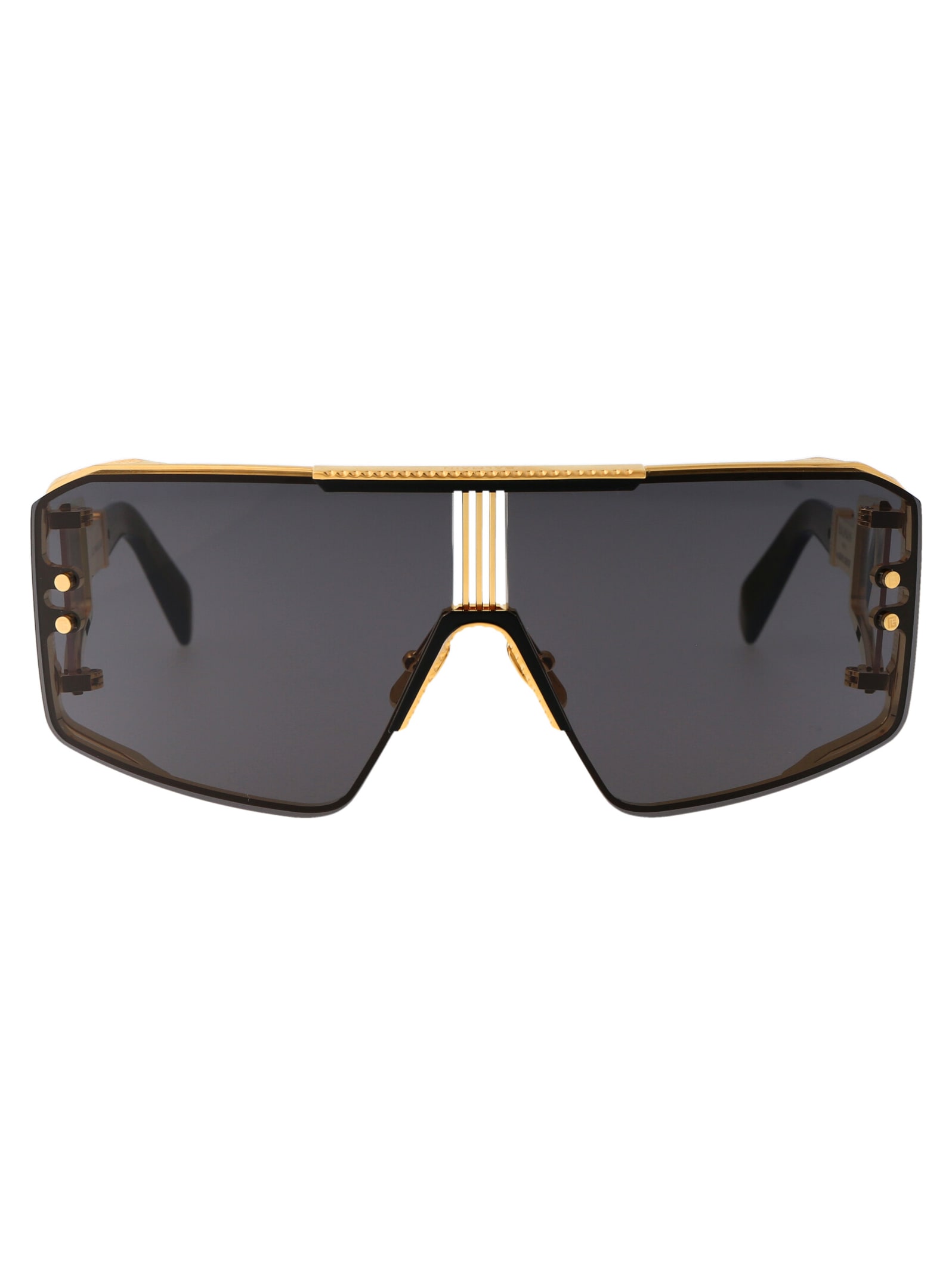 Shop Balmain Le Masque Sunglasses In 146a 146a Gld - Blk