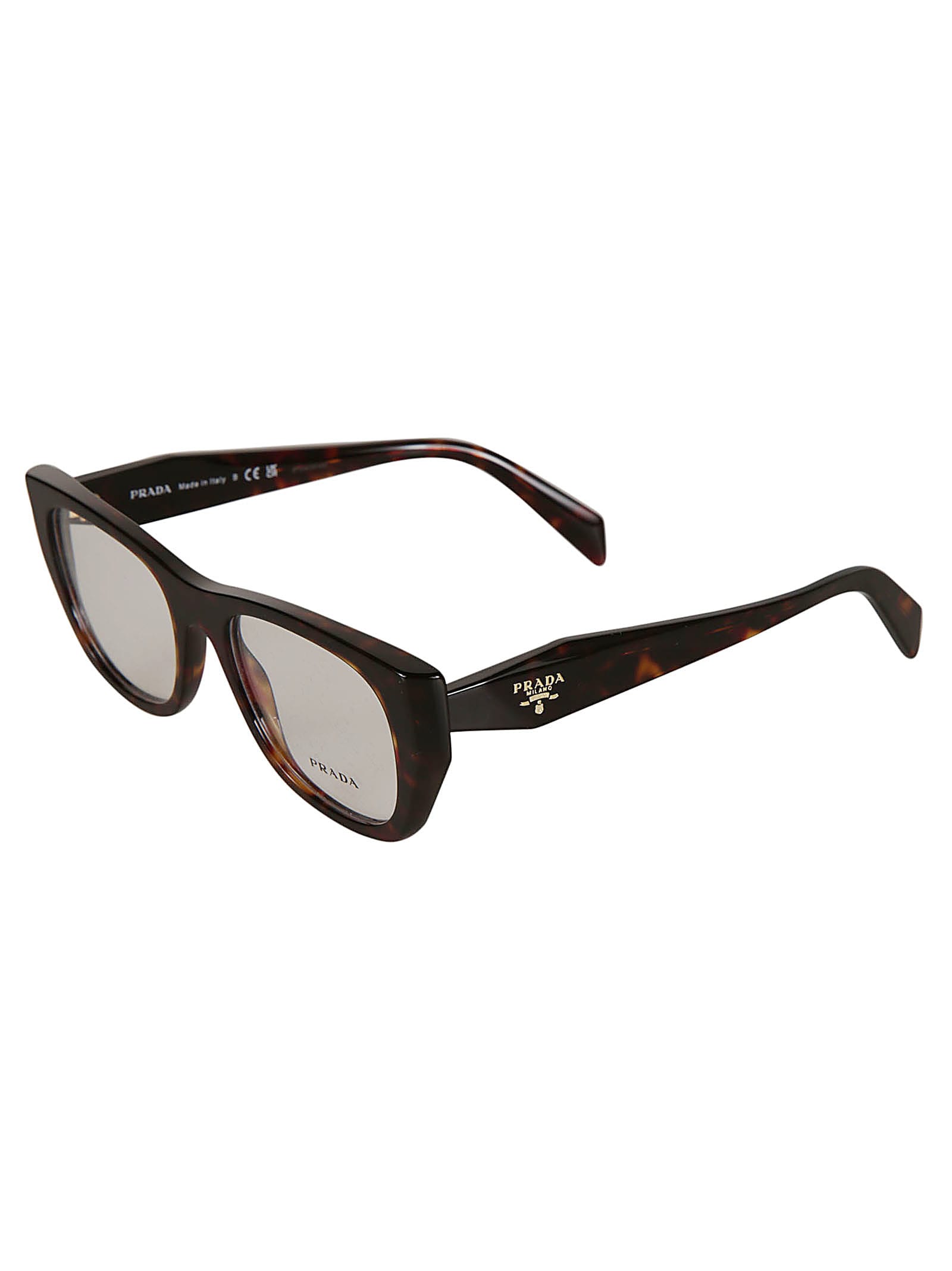 Shop Prada Flame Effect Logo Sided Glasses In 17n1o1
