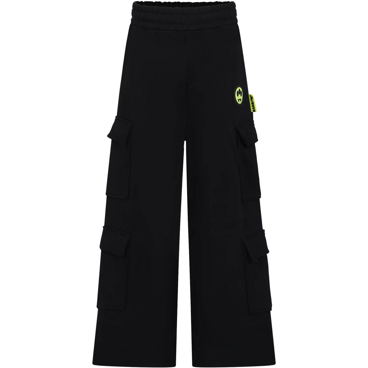 Barrow Black Trousers For Kids With Smiley