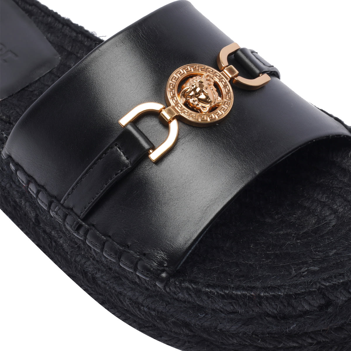 Shop Versace Medusa 95 30 Espadrilles In Black