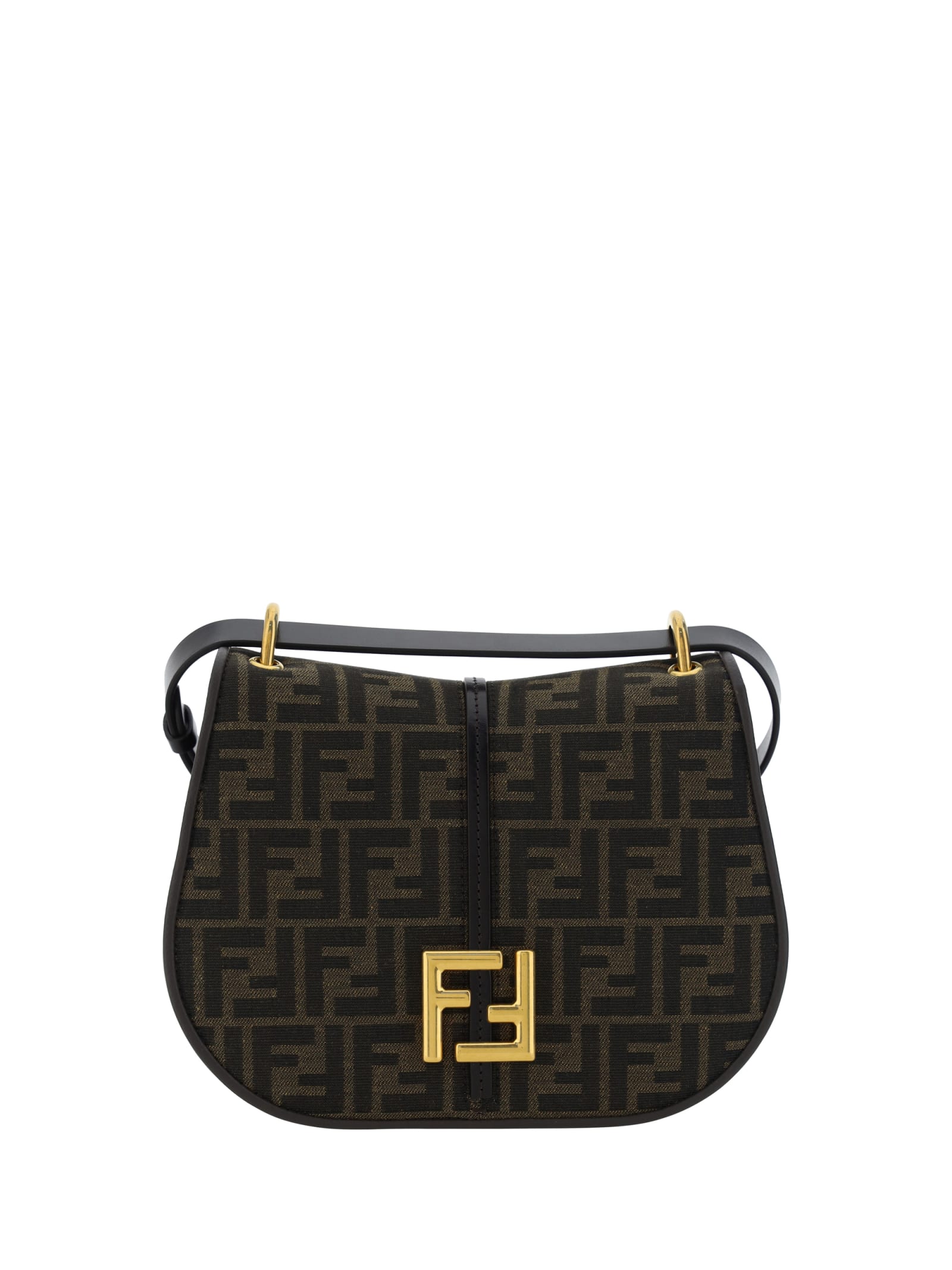 Fendi Cmon Ff Jacquard Medium Shoulder Bag