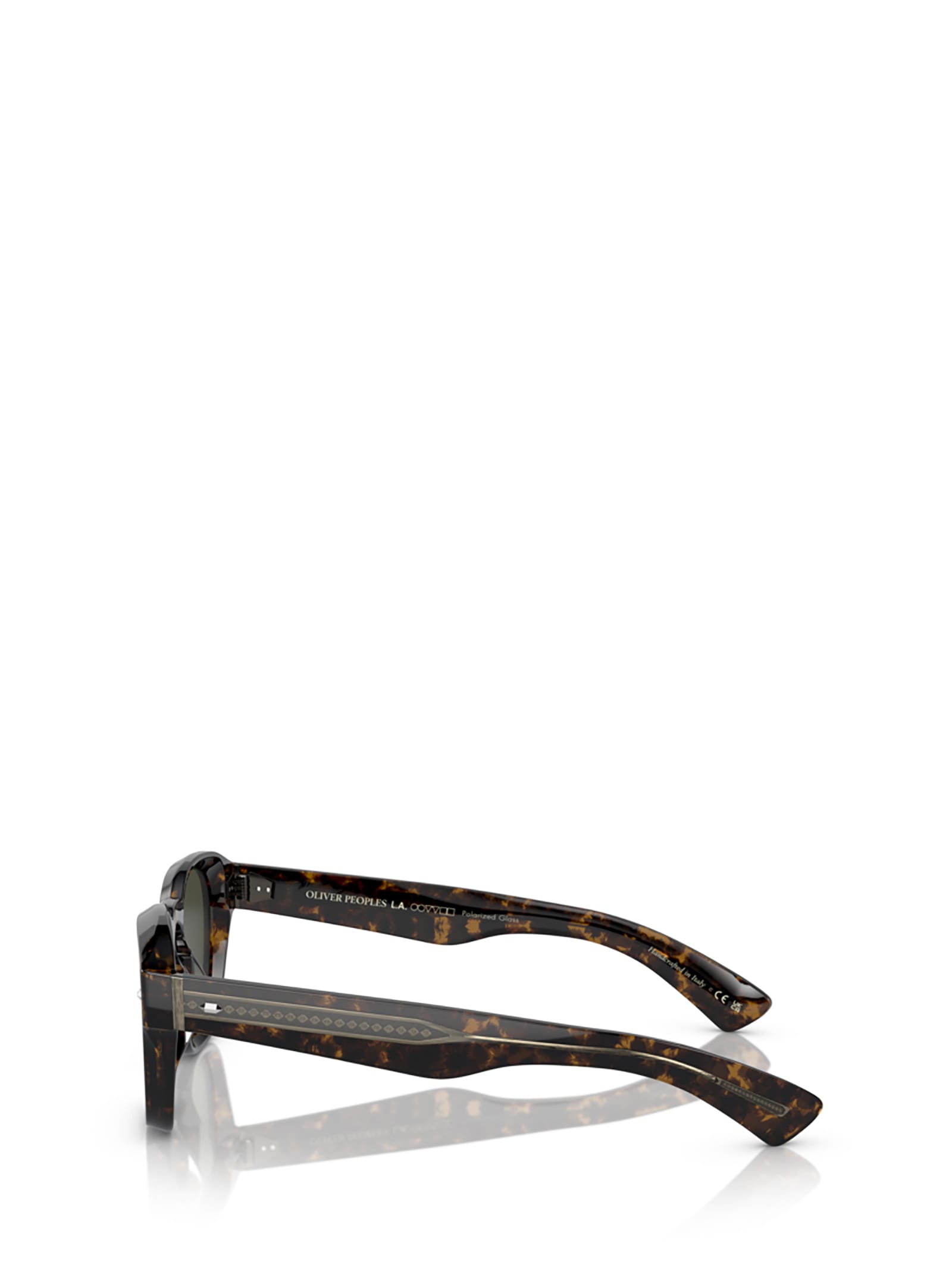 Shop Oliver Peoples Ov5521su Walnut Tortoise Sunglasses