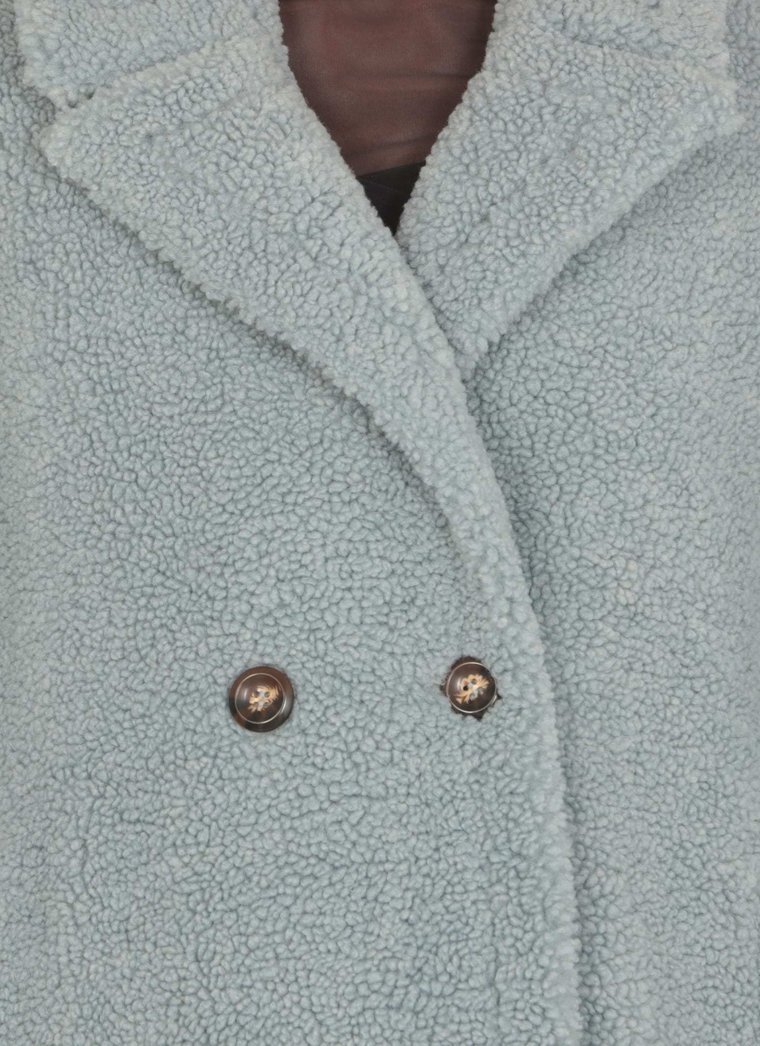 Shop Betta Corradi Faux Fur Coat In Light Blue