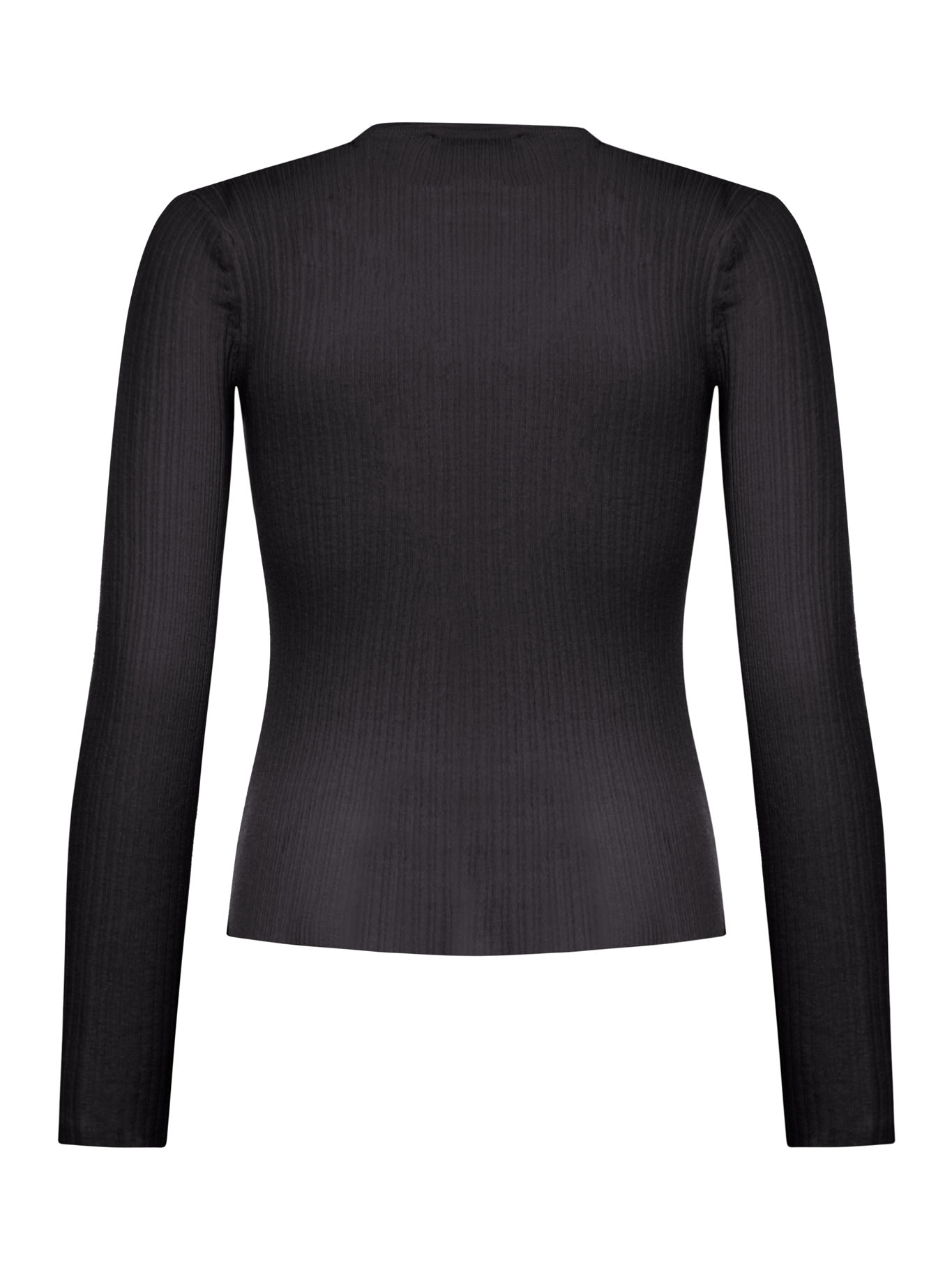 Shop Max Mara V-neck Knit Top In Black