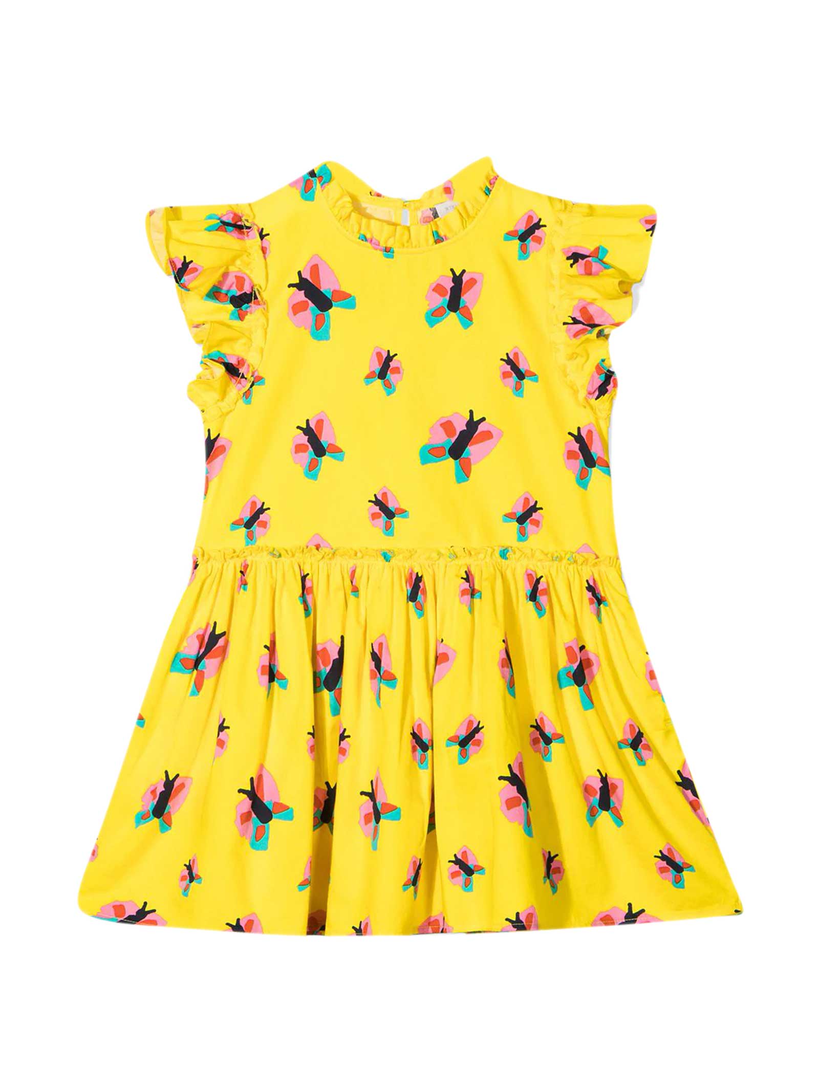 Photo of  Stella McCartney Kids Yellow Dress- shop Stella McCartney Kids Dresses online sales
