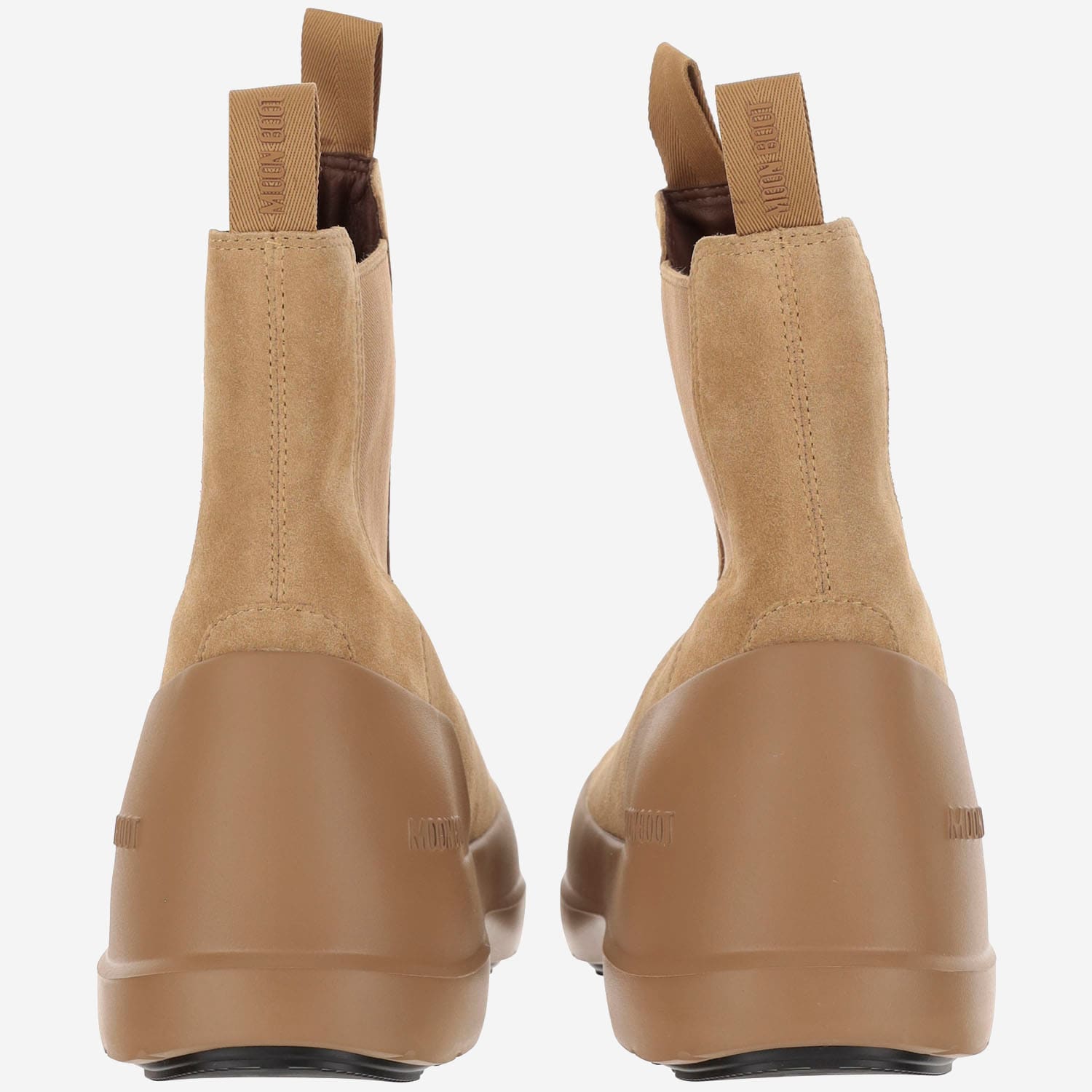 Shop Moon Boot Moon Chelsea Suede Ankle Boot In Beige