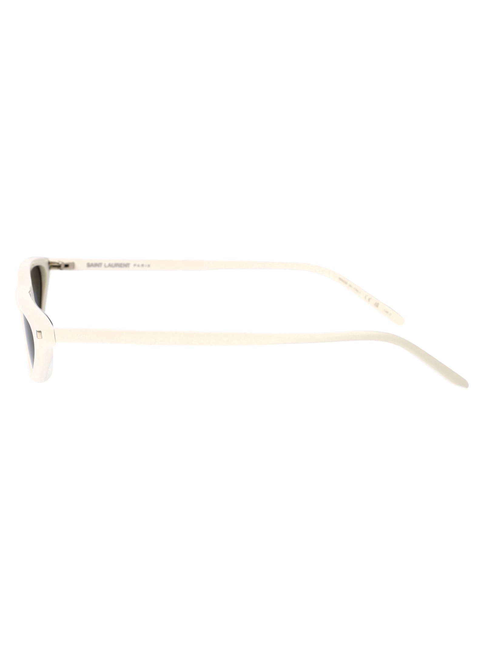 Shop Saint Laurent Sl 703 Sunglasses In 003 White White Grey