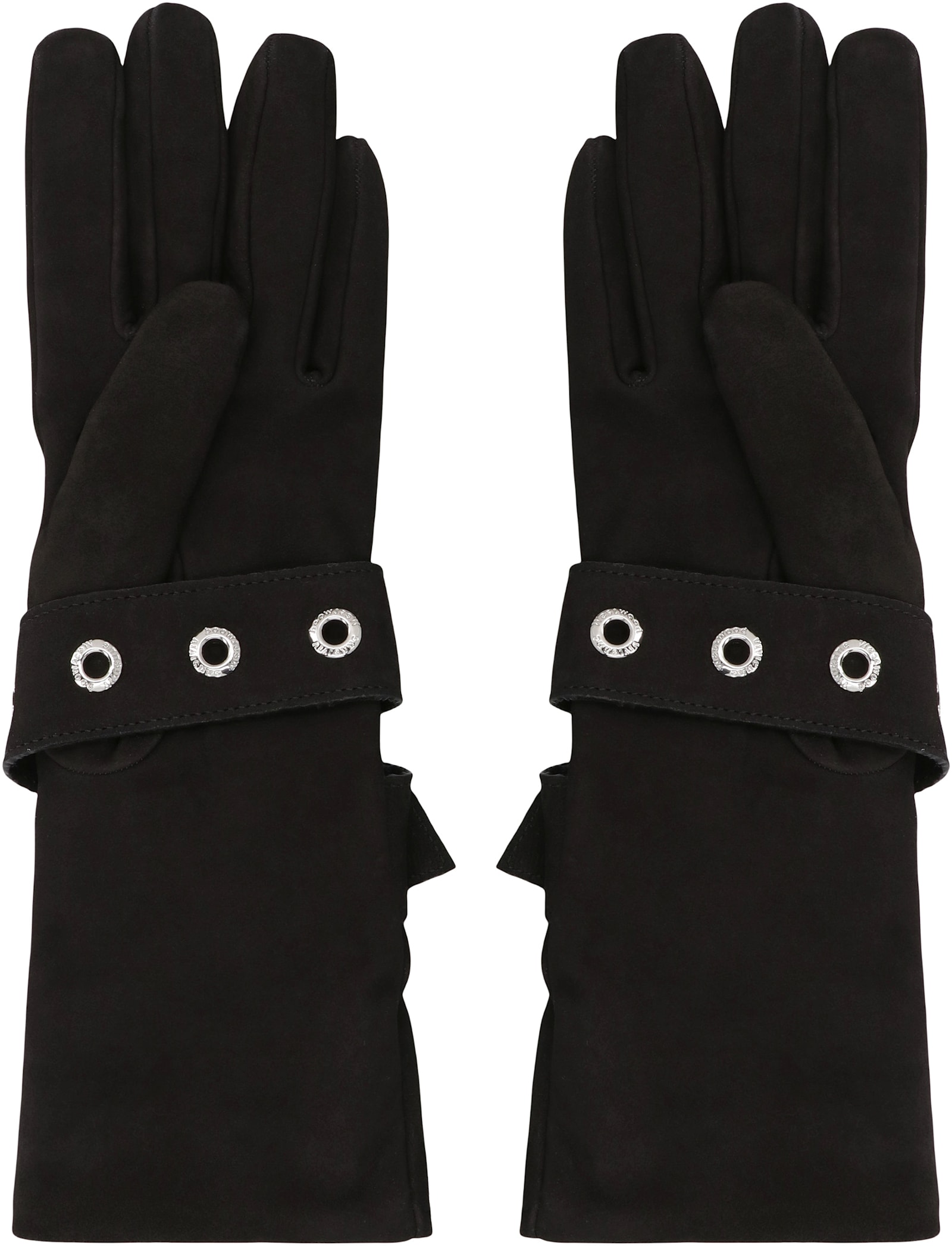 Vivienne Westwood Leather Gloves In Black
