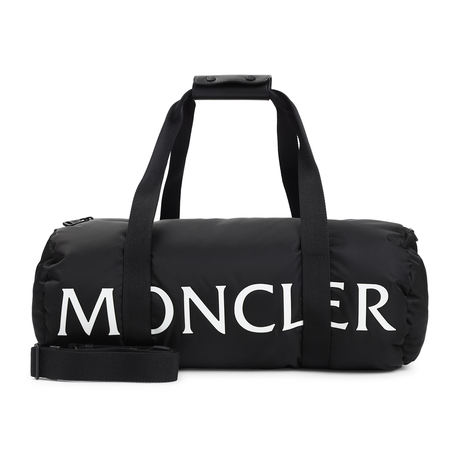 Moncler Duddle Gym Weekeng Black Polyamide Tote Bag In Black