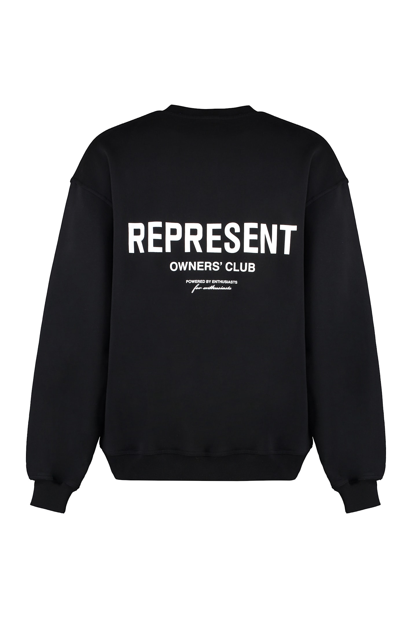 Shop Represent Cotton Crew-neck Sweatshirt In Black