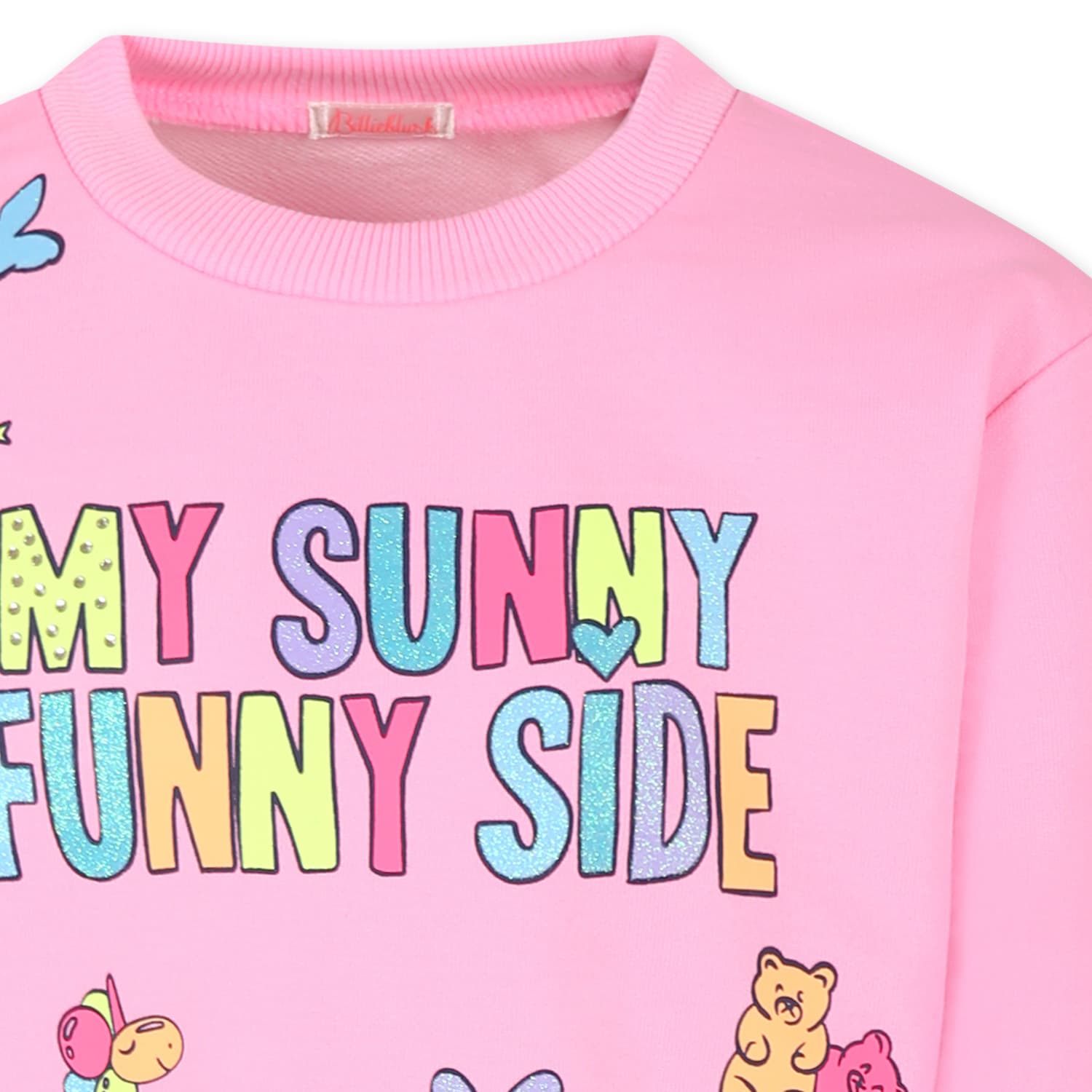 Billieblush Graphic-print Sweatshirt In Pink