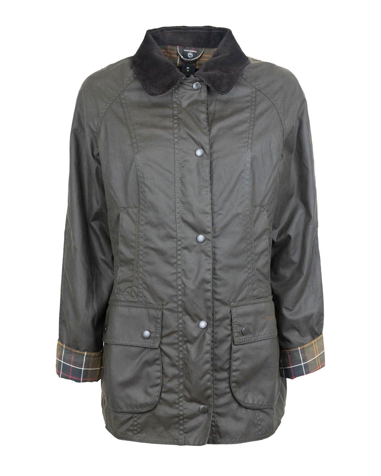Barbour Giubbino Cerato ''classic Beadnell'' Verde Oliva In Green