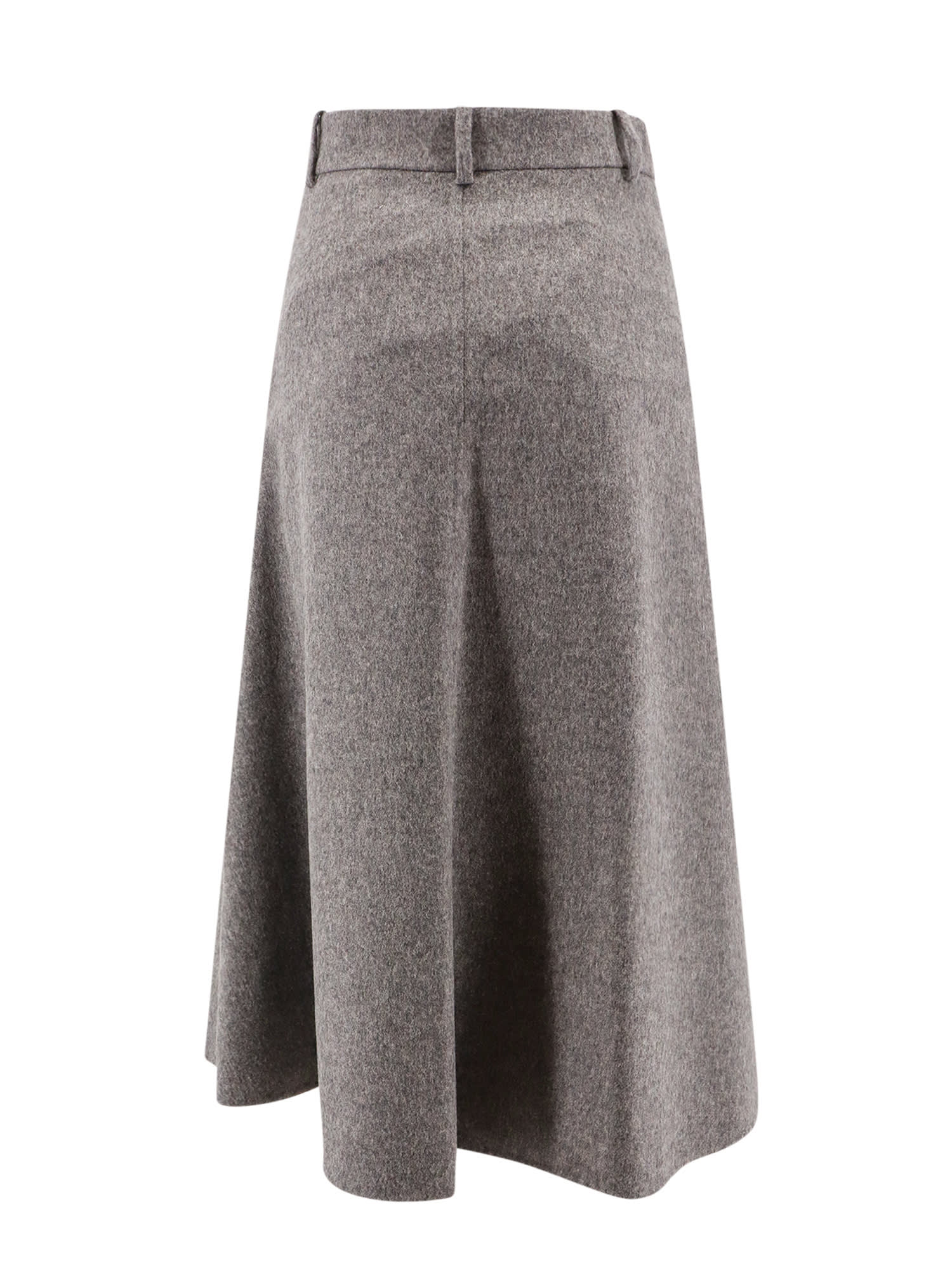 Shop Brunello Cucinelli Skirt In Grey