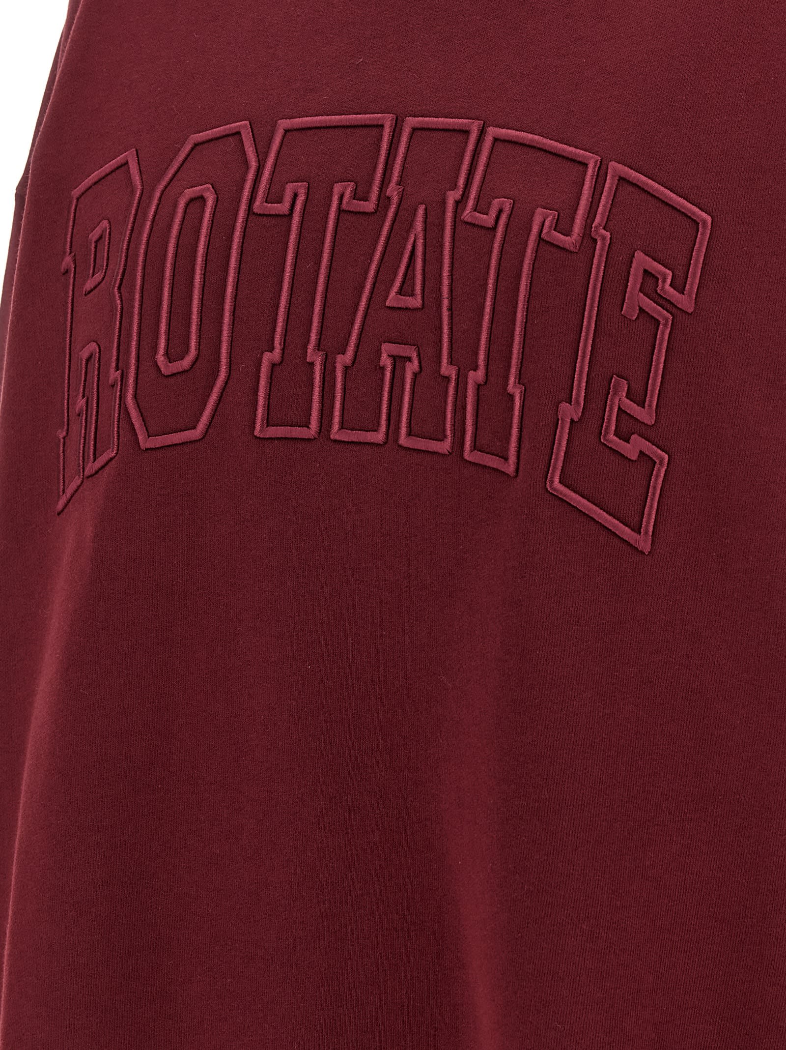 Rotate Birger Christensen Heavy Bordeaux Sweatshirt In Burgundy