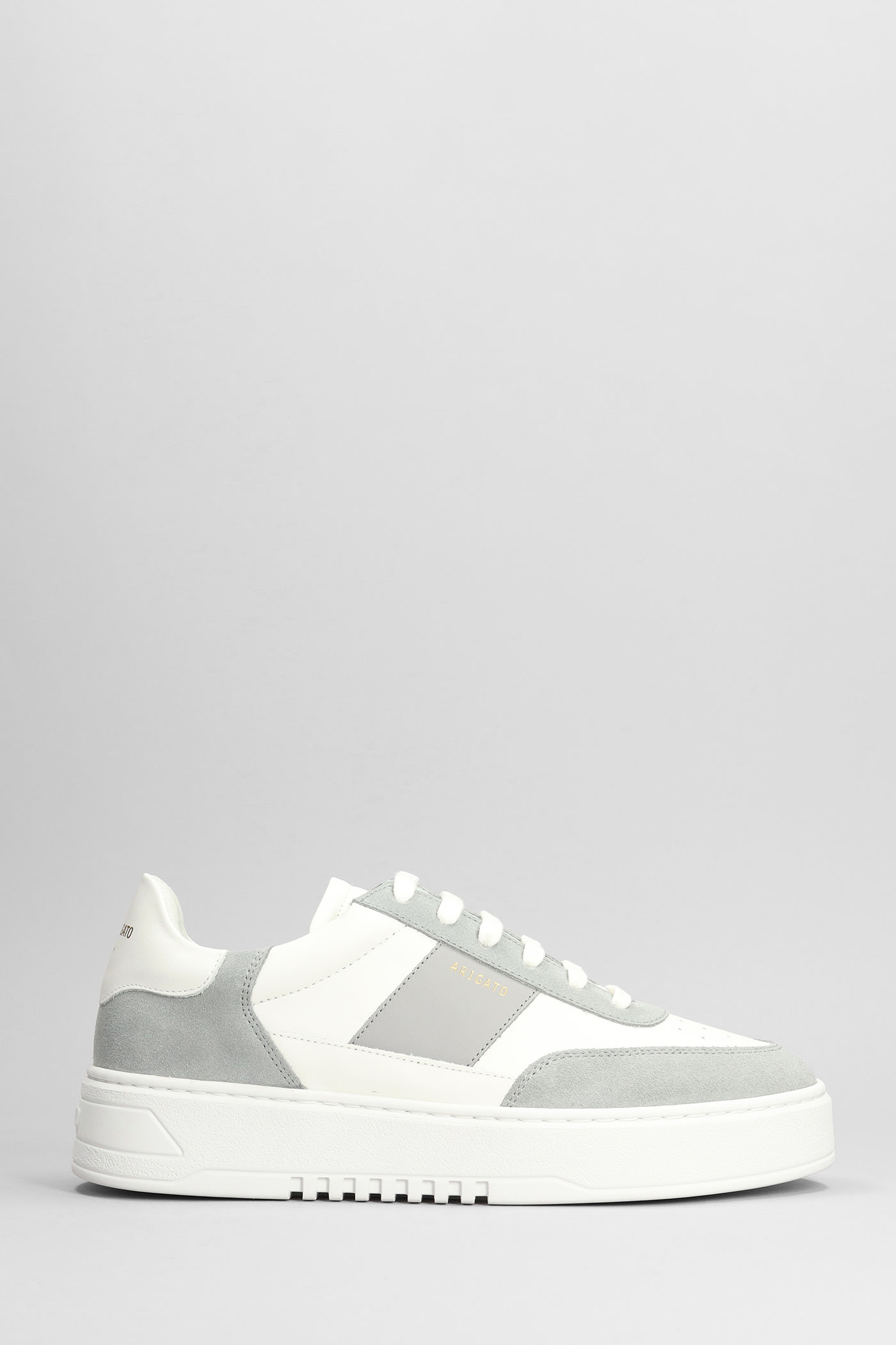 Axel Arigato Orbit Vintage Sneakers In Grey Suede And Leather