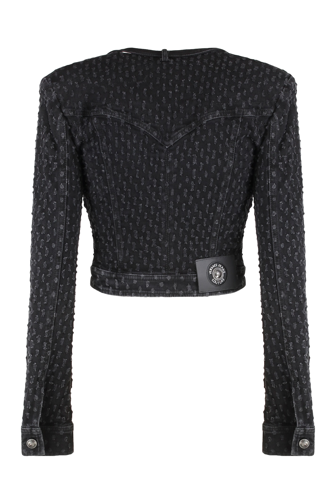 Versace Jeans Couture Denim Jacket In Black