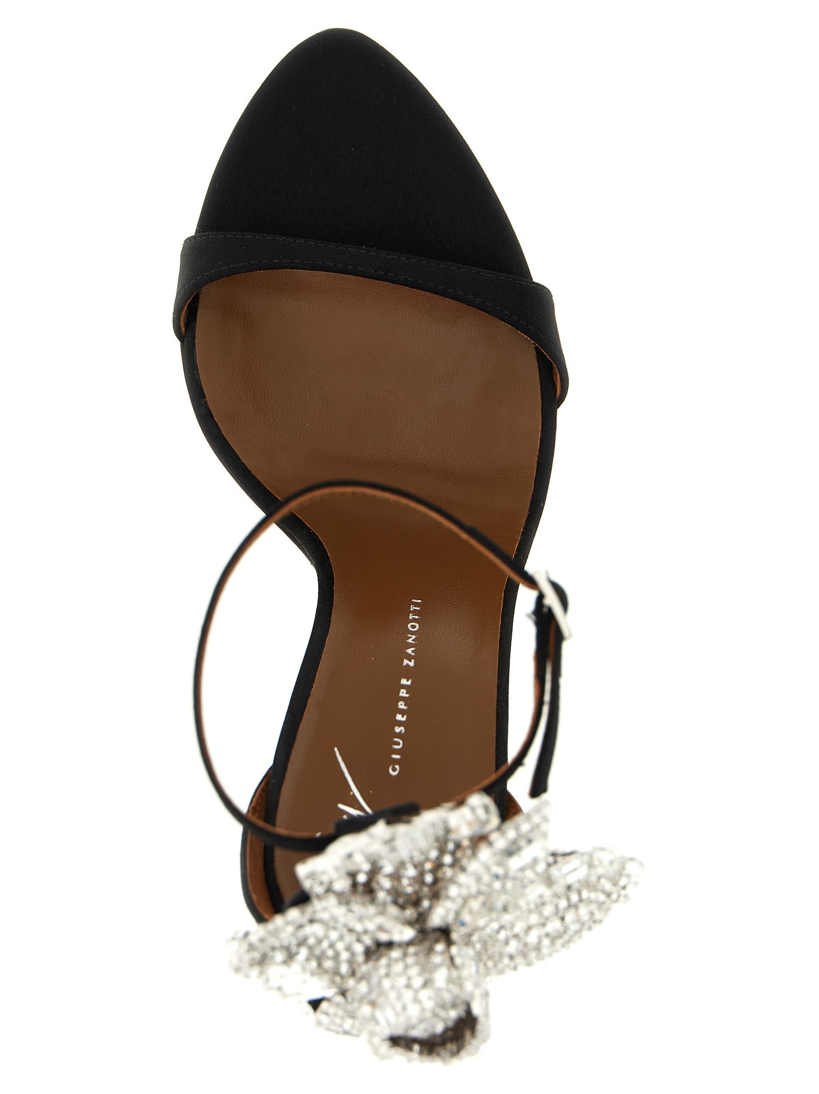 Giuseppe Zanotti 105mm Clandestino Jewel-embellished Stiletto Heeled Sandals In Black