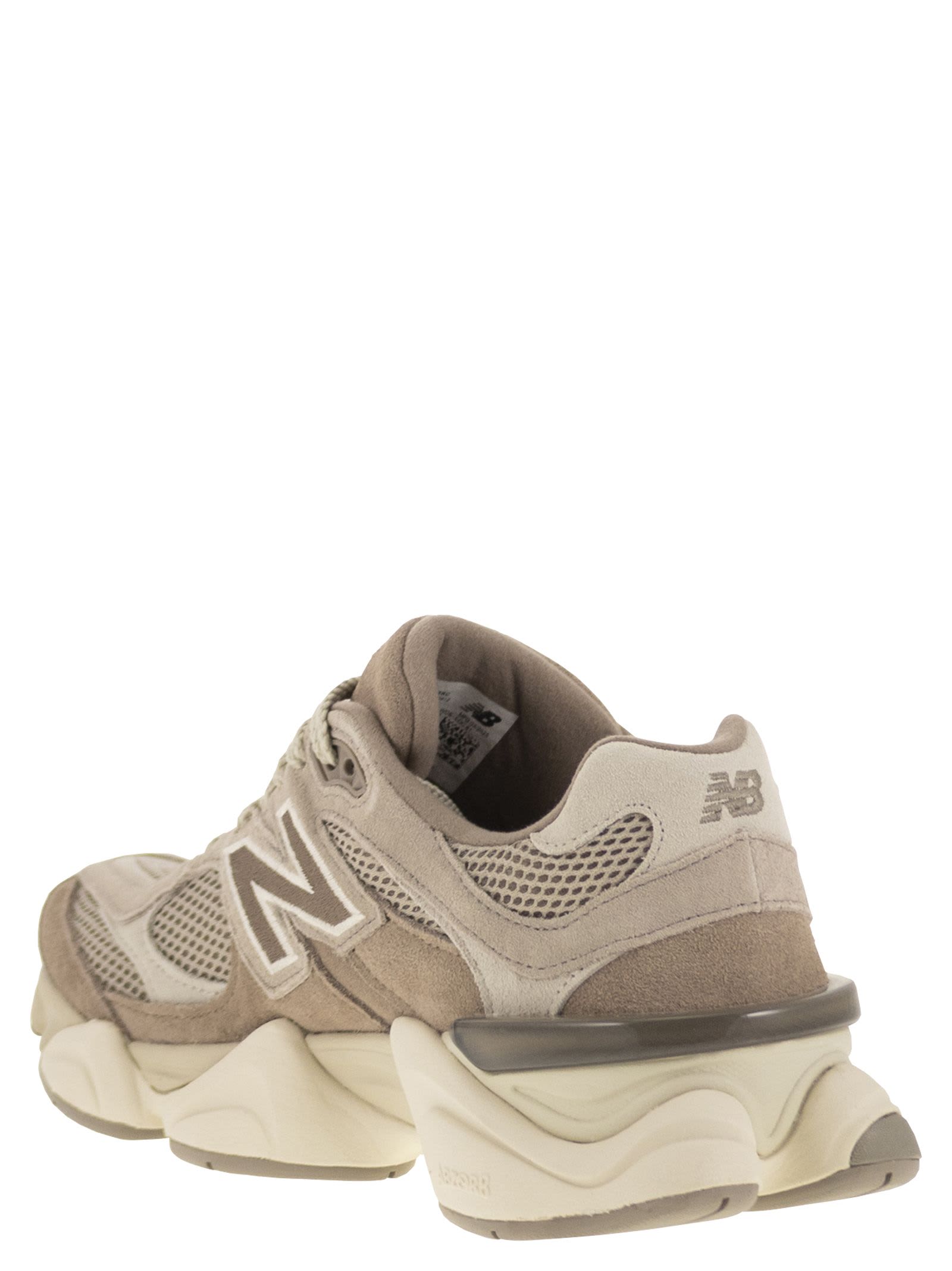 New Balance Mens Mushroom Seasalt 9060 Suede And Mesh Low-top Trainers In Nude