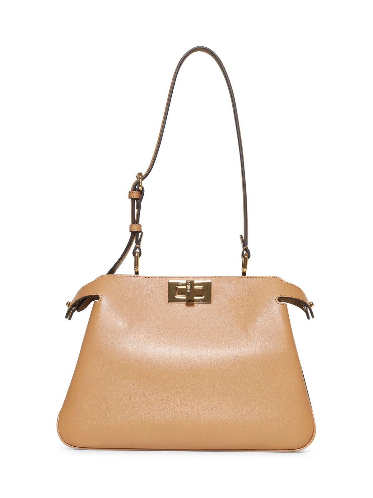 Fendi Women's Peekaboo Shoulder Bag In Neutral