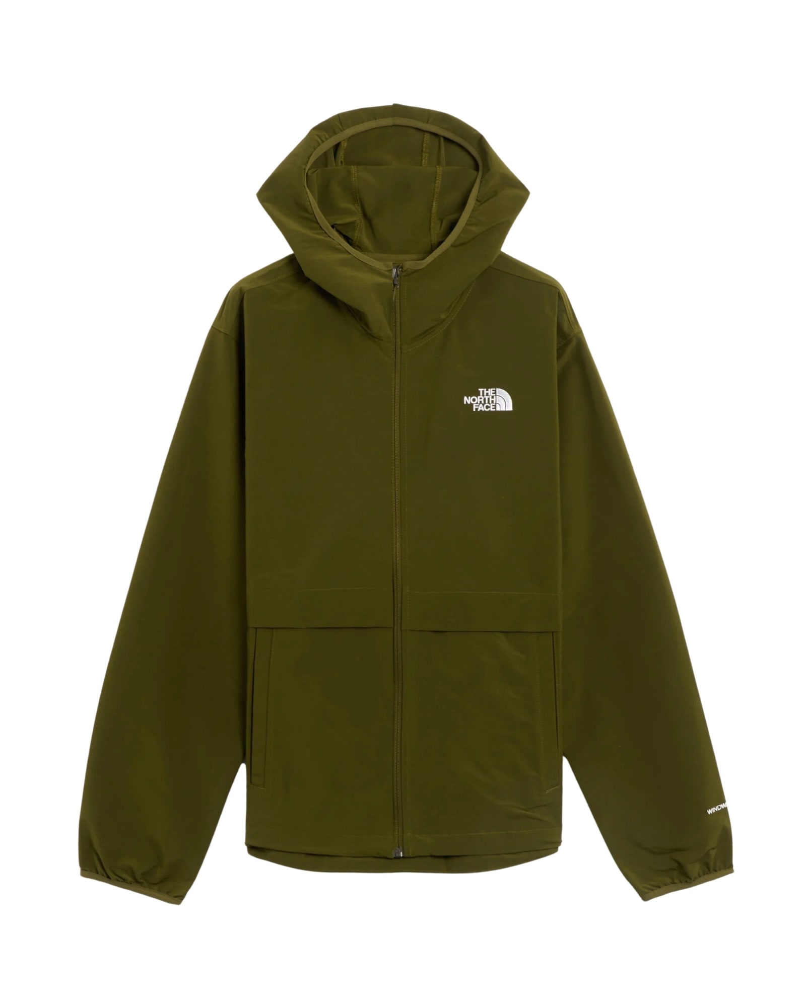 The North Face M Tnf Easy Wind Fz Jacket In Olive
