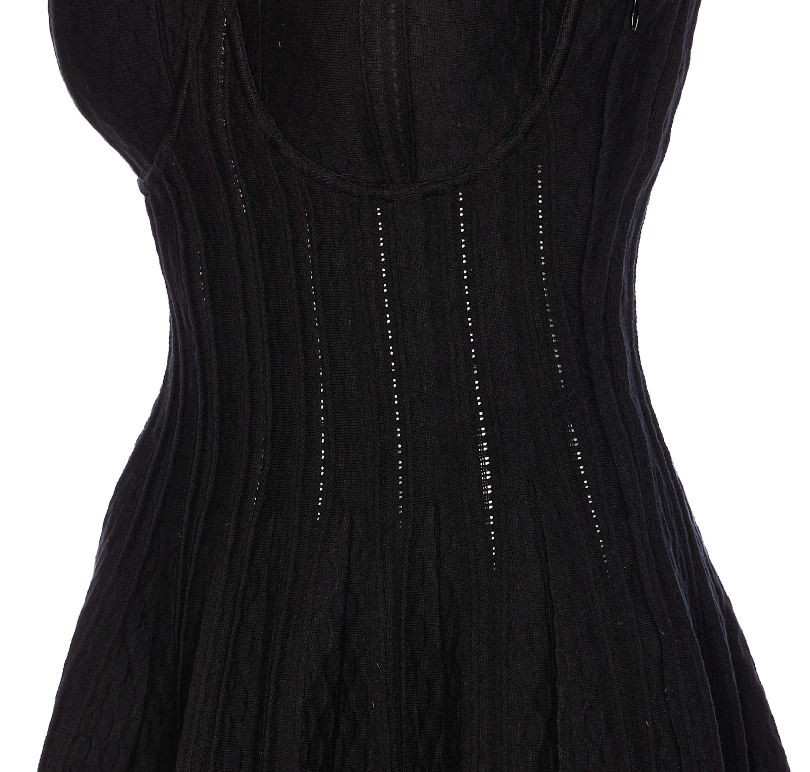 Elisabetta Franchi Heart Neck Backless Pleated Gown Dress In Black