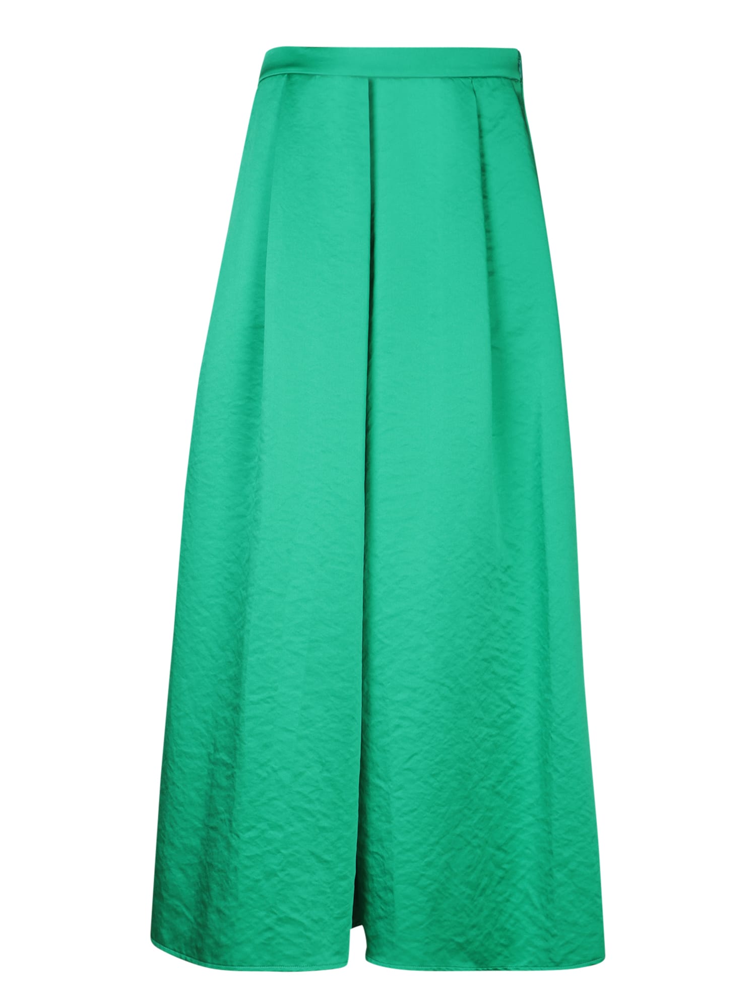 Shop Forte Forte Green Duchesse Long Skirt