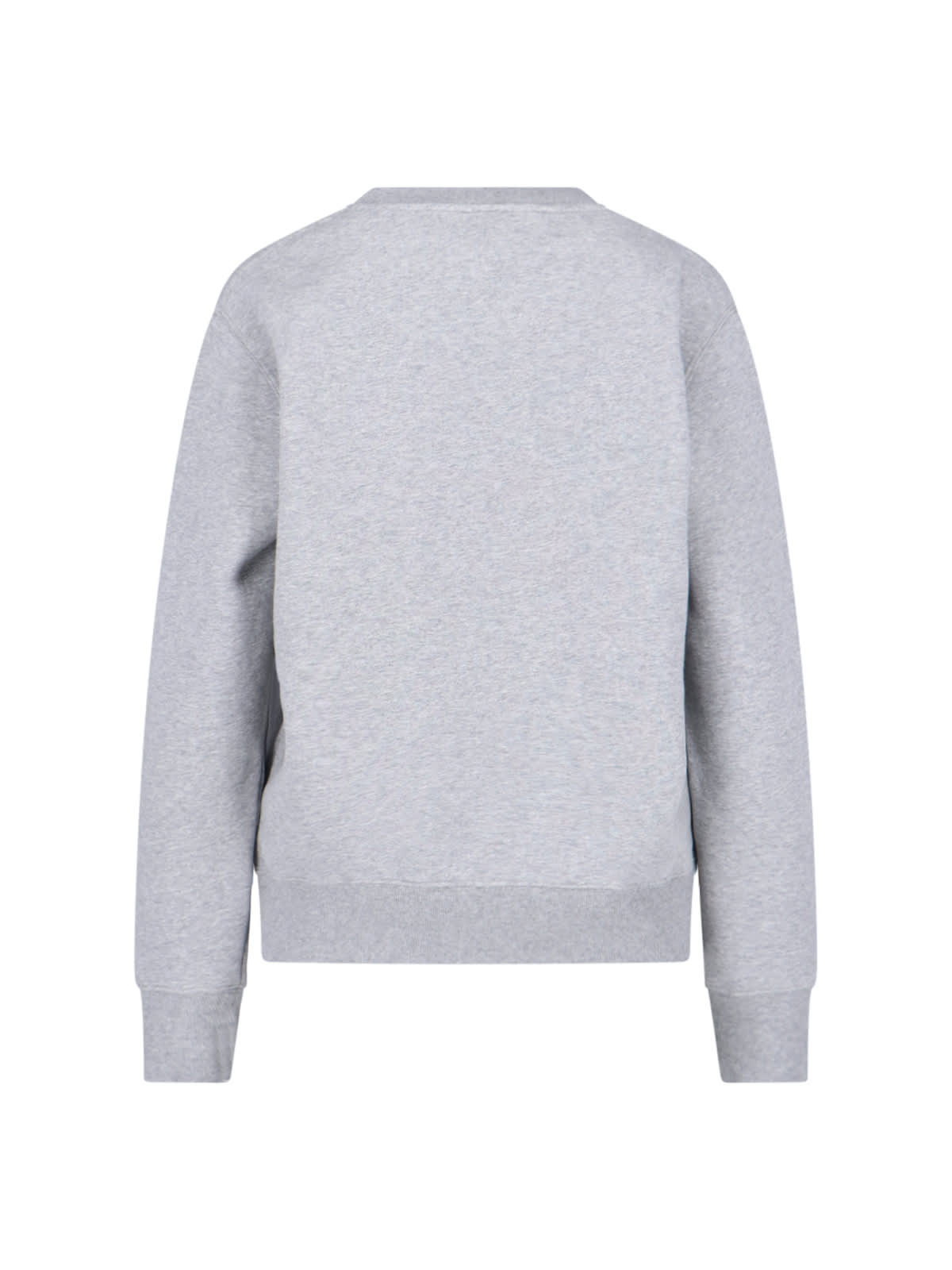 Shop Autry Logo Embroidery Bib Sweatshirt In Gray