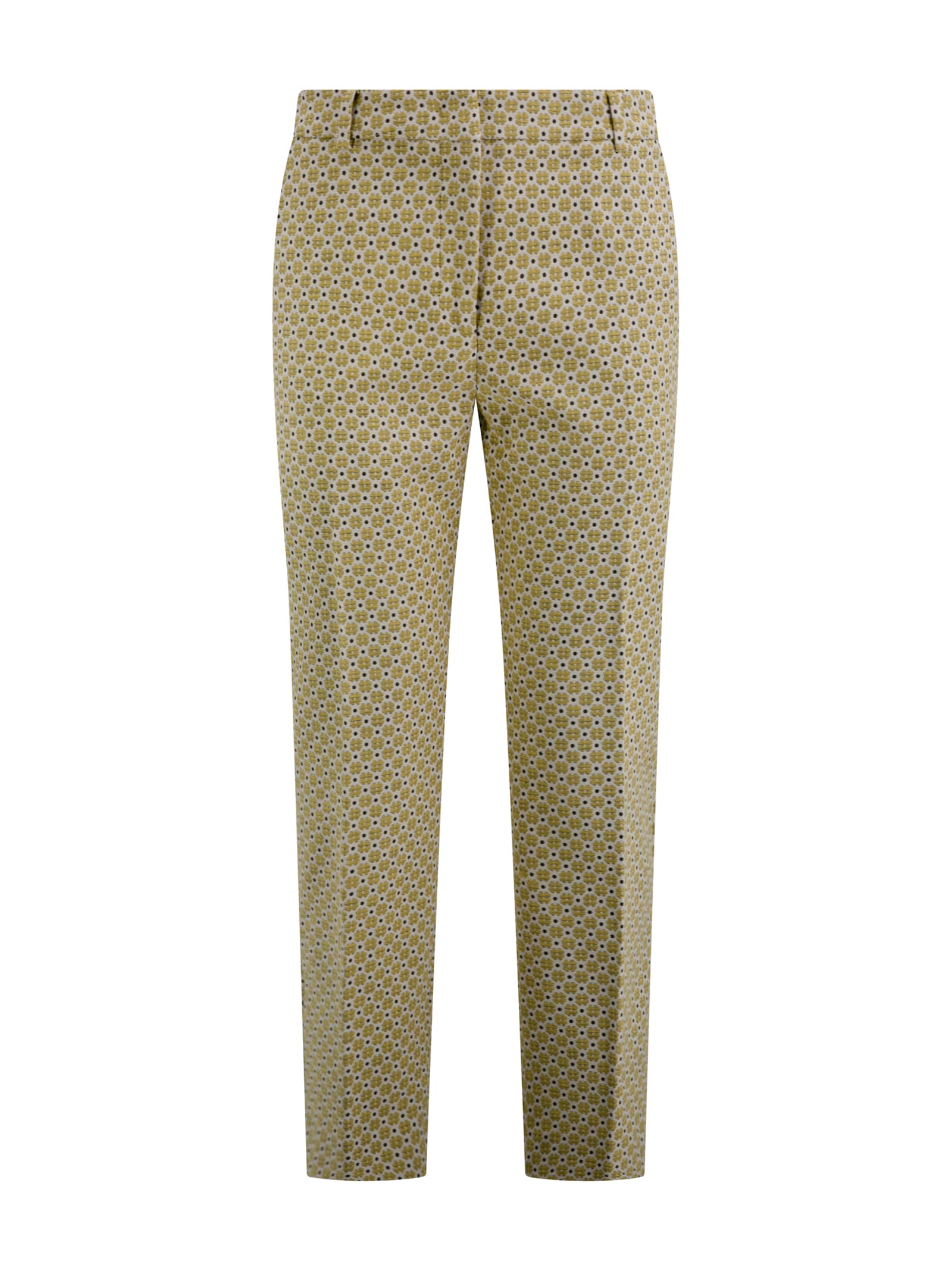 Shop Weekend Max Mara Odile Trousers In Yellow