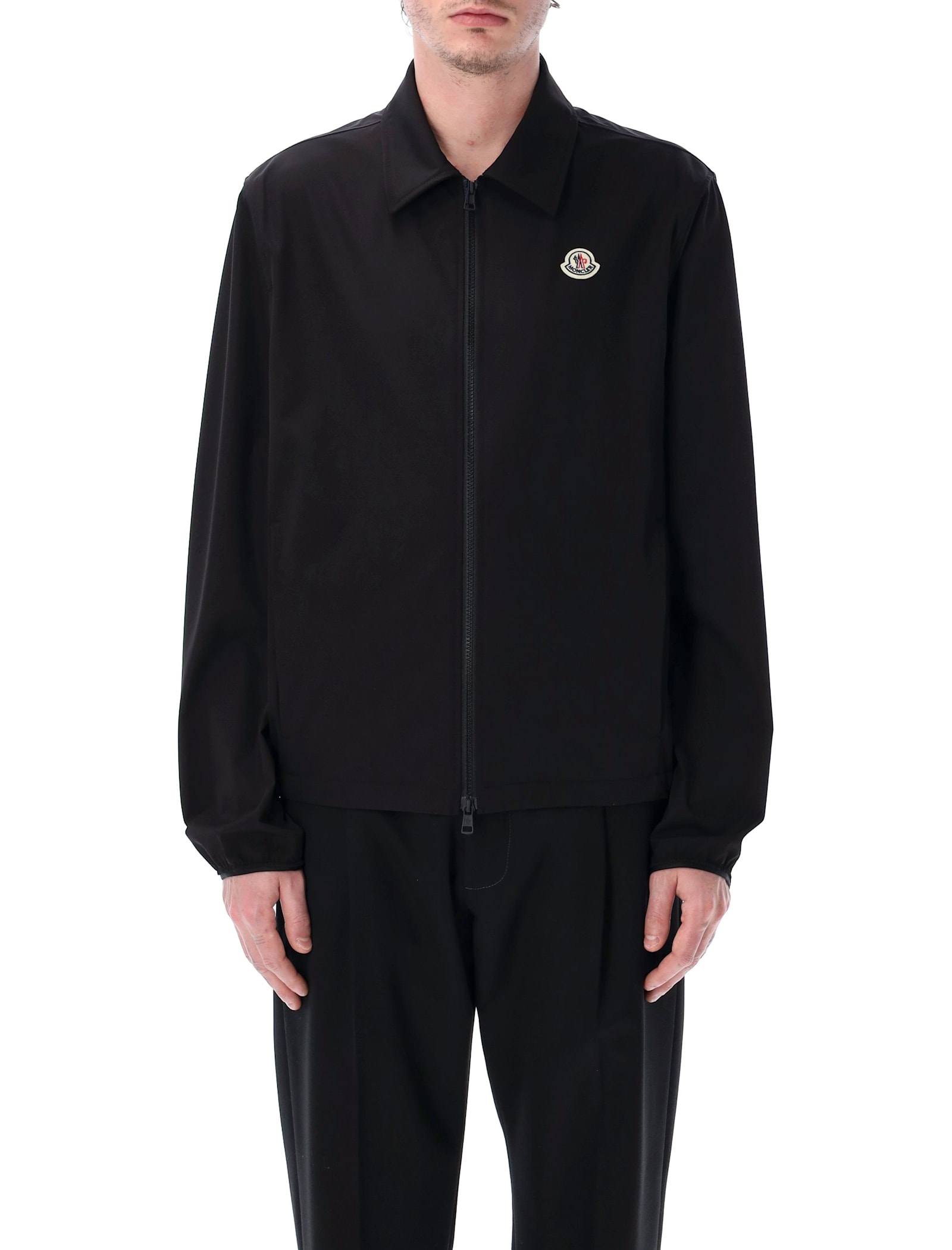 Moncler Hemmed Jacket With Collar And Zip Pockets