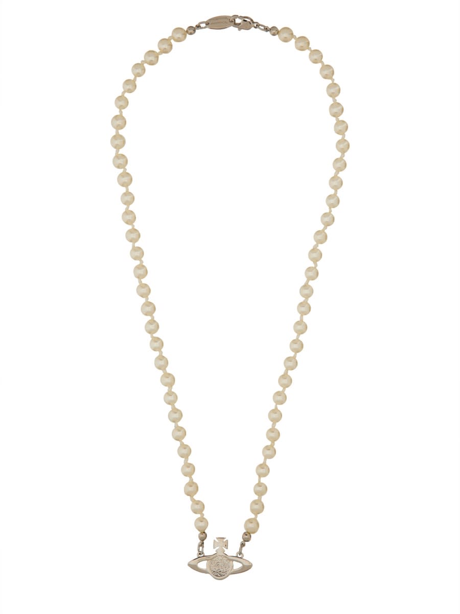 Vivienne Westwood Mini Bas Relief Necklace In Gold
