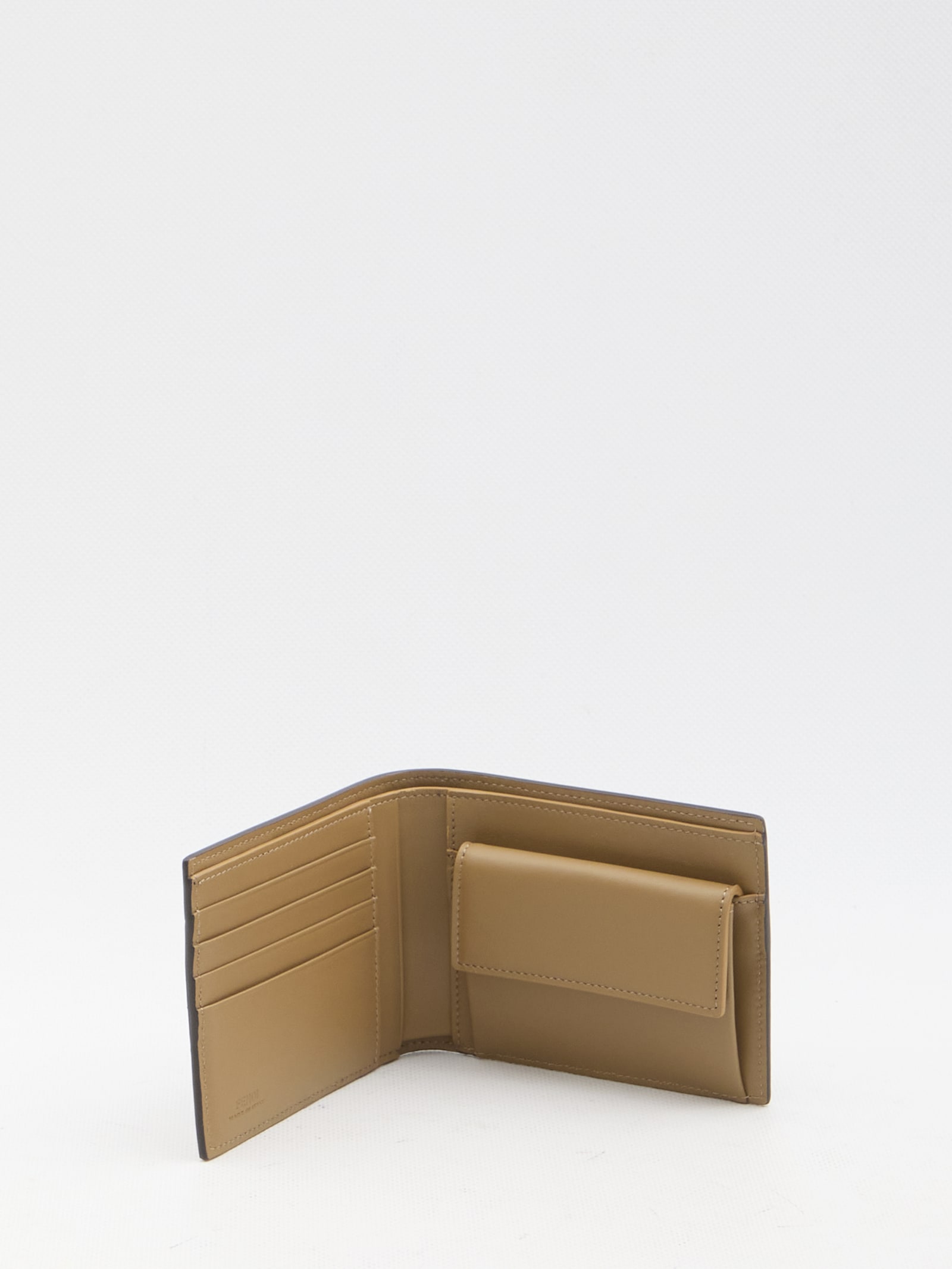 Shop Fendi Diagonal Wallet In Brown